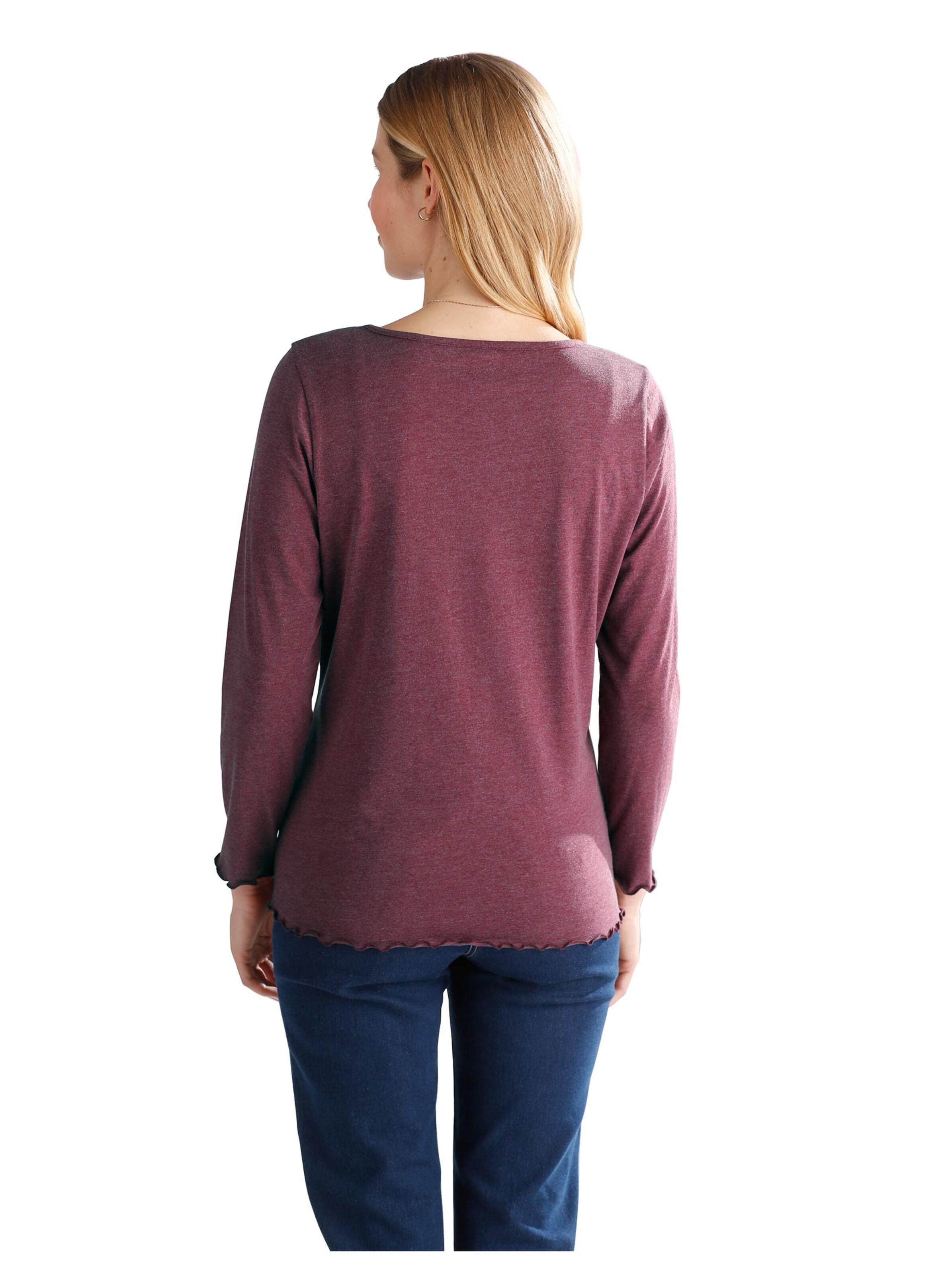 Shirt - bordeaux-meliert