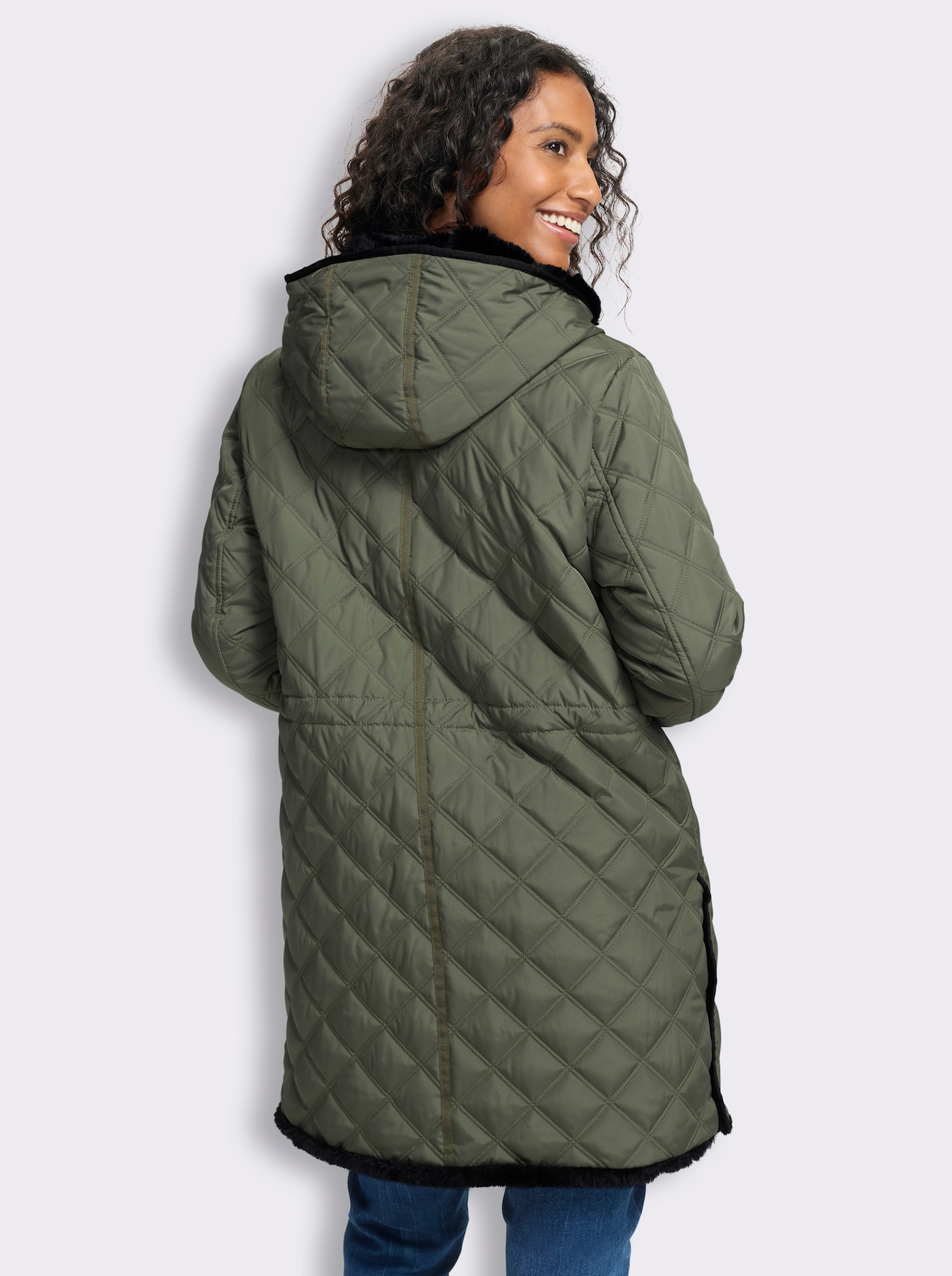 heine Wendejacke mit Kapuze - khaki