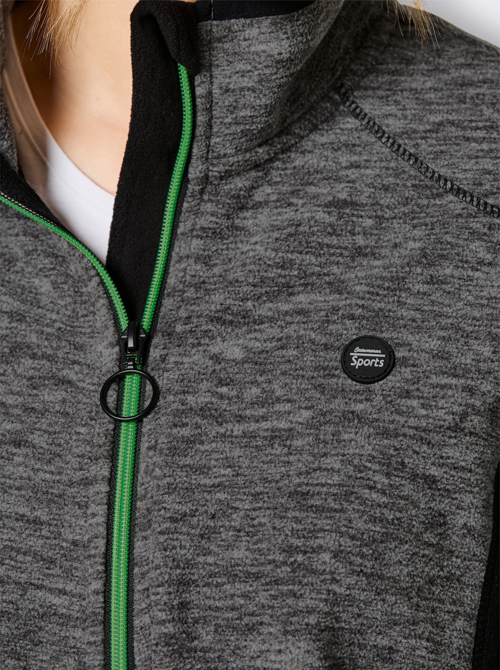 Catamaran Sports Fleecejacke mit Antipilling-Ausrüstung - graphit-meliert