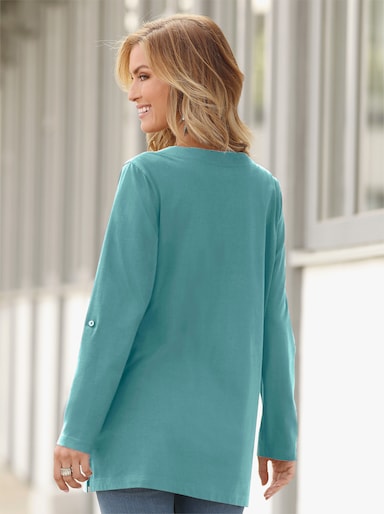 Lang shirt - turquoise