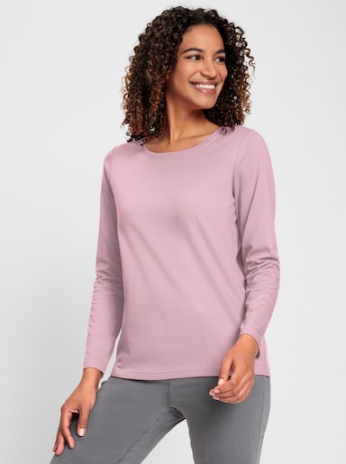 Rundhalsshirt - rosé
