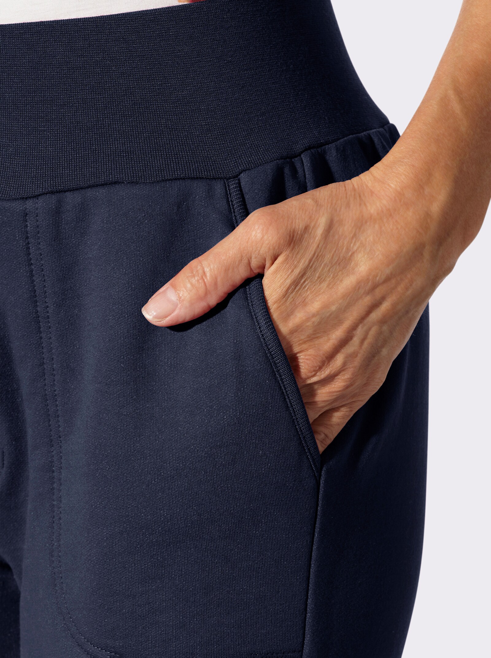 Jerseyhose mit angerauter Innenseite - marine
