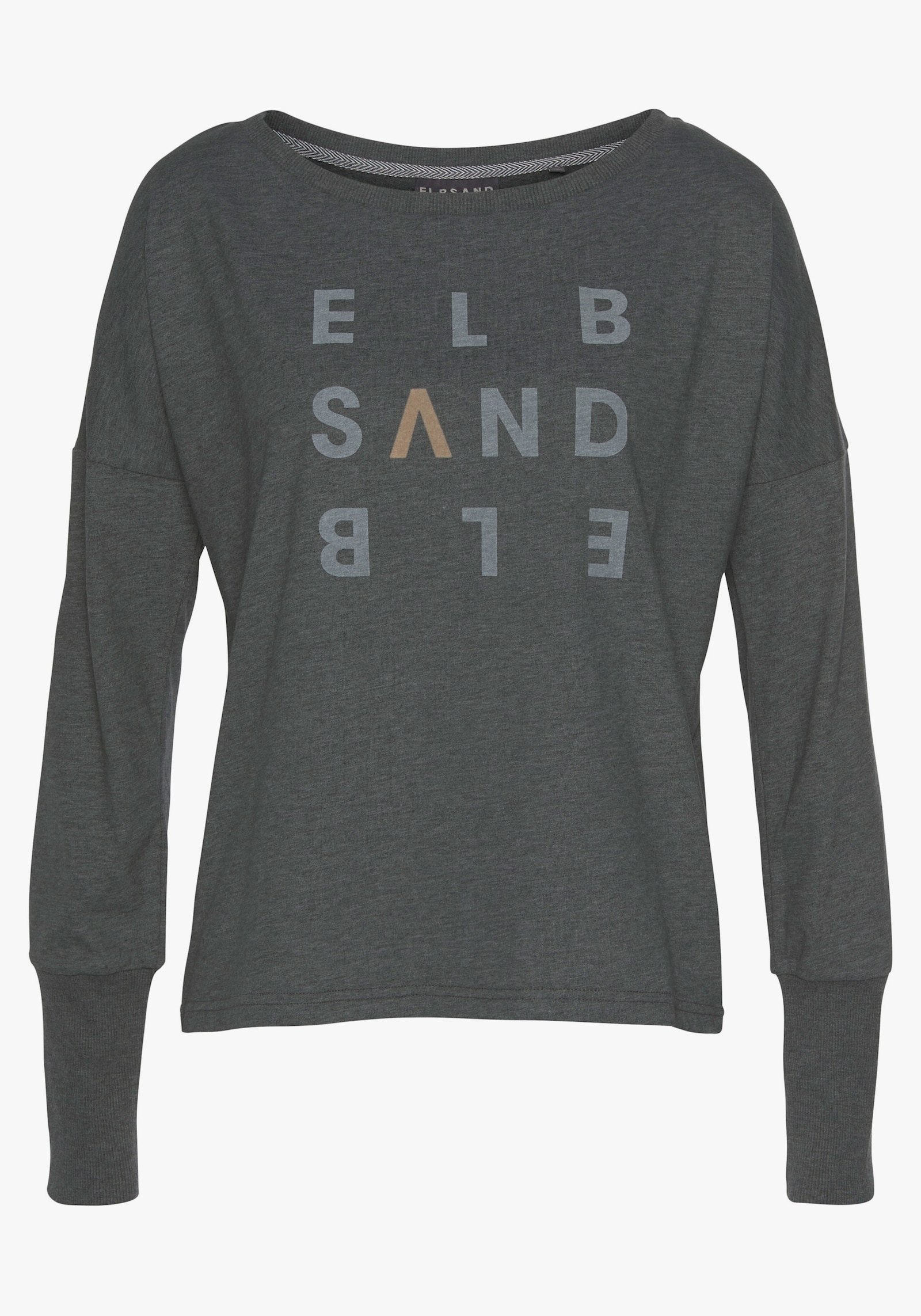 Elbsand Longsleeve - antraciet gemêleerd