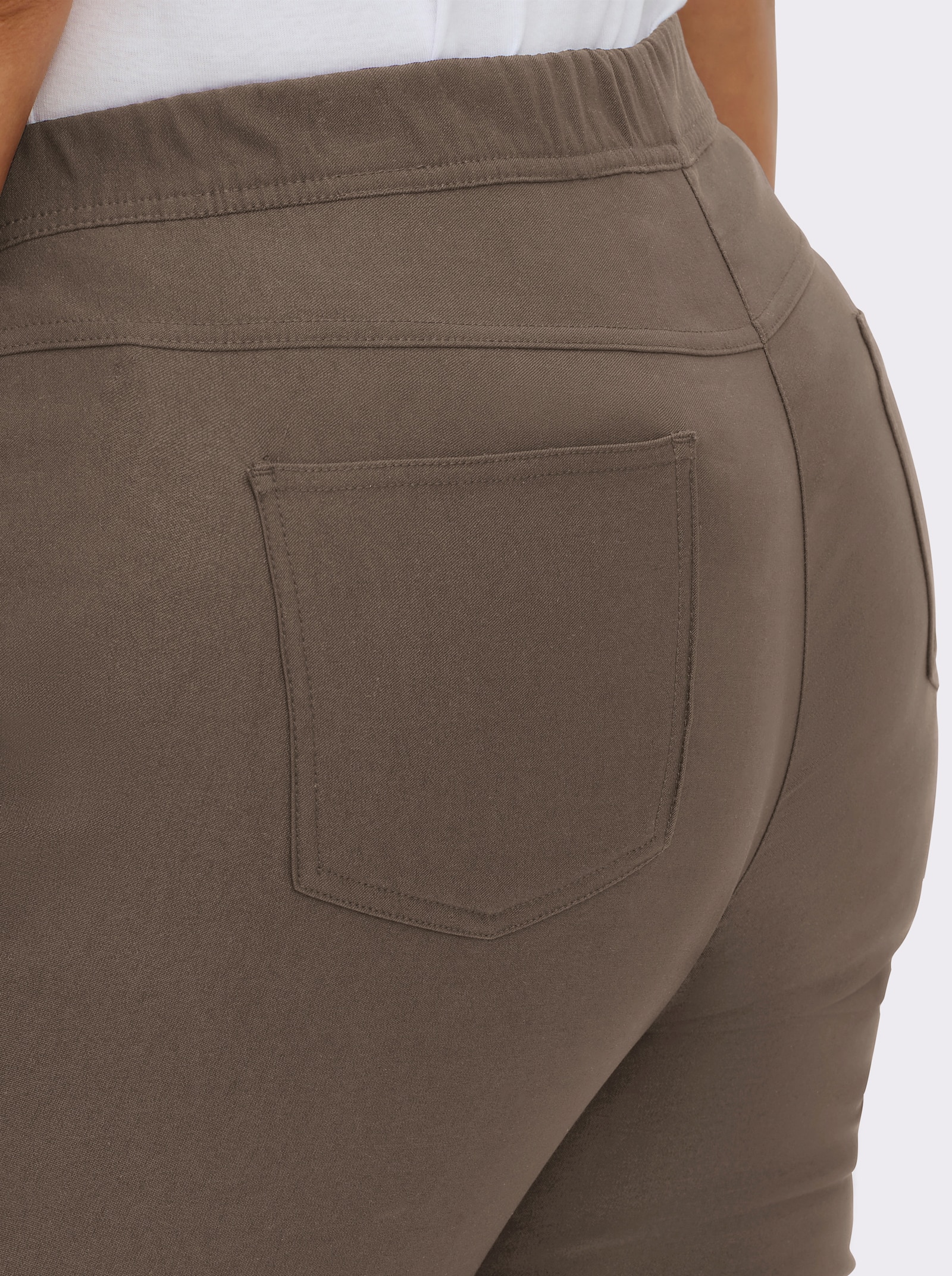 Hose innen angeraut - taupe