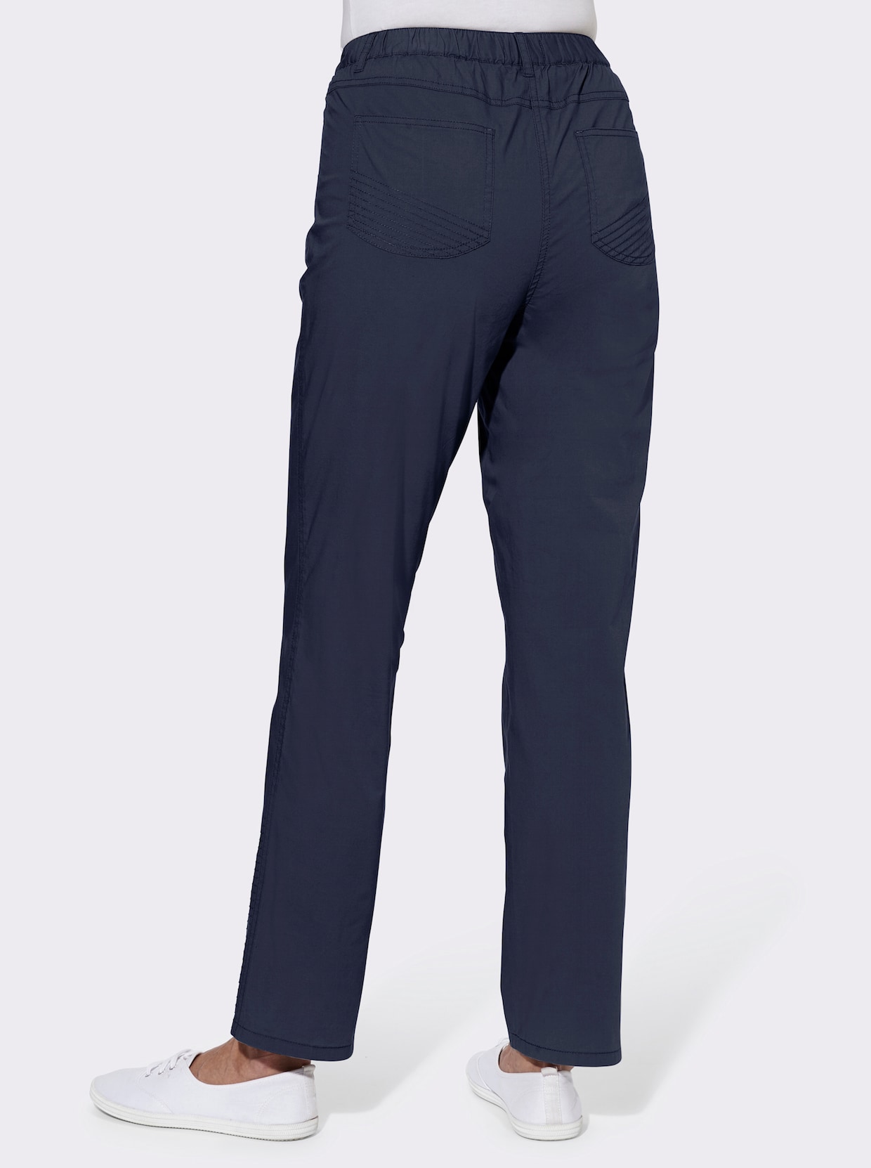 Pantalon extensible - bleu nuit