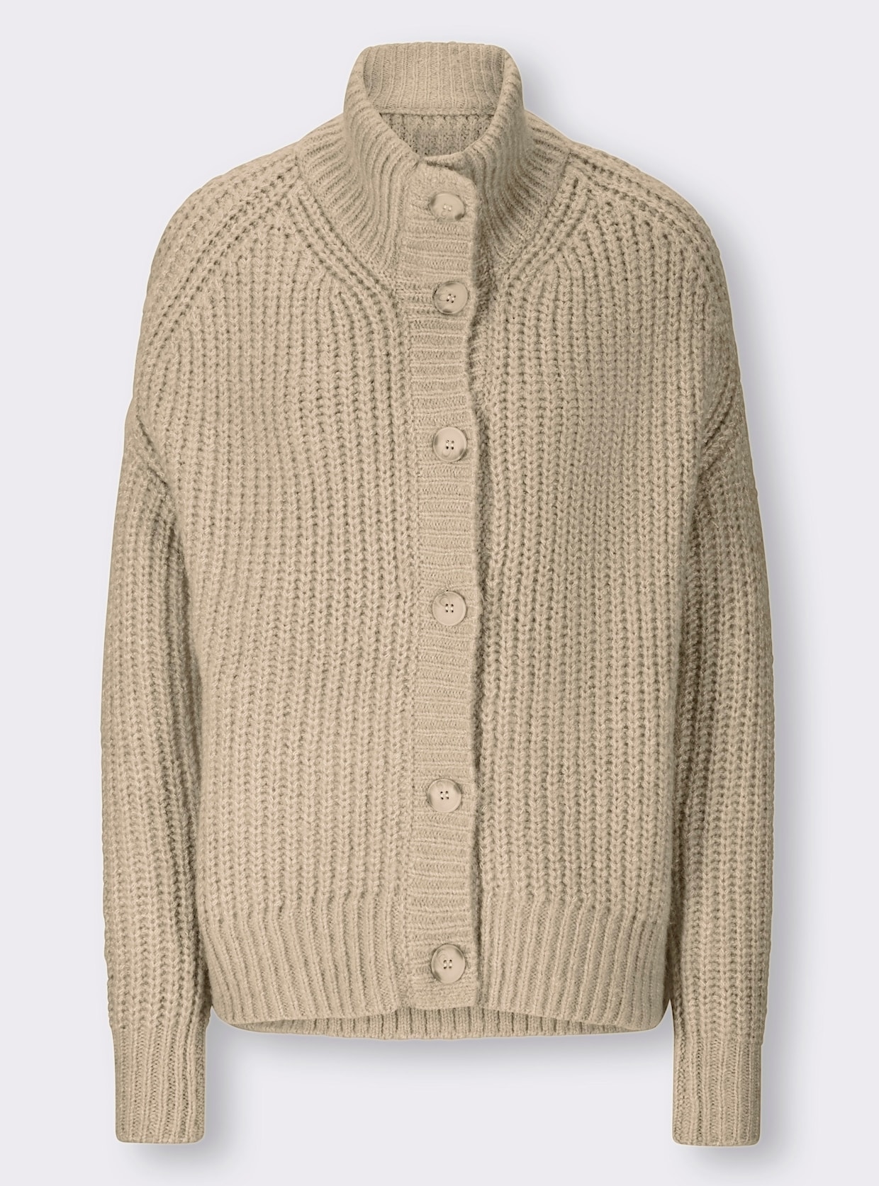 heine Strickjacke - sand-meliert