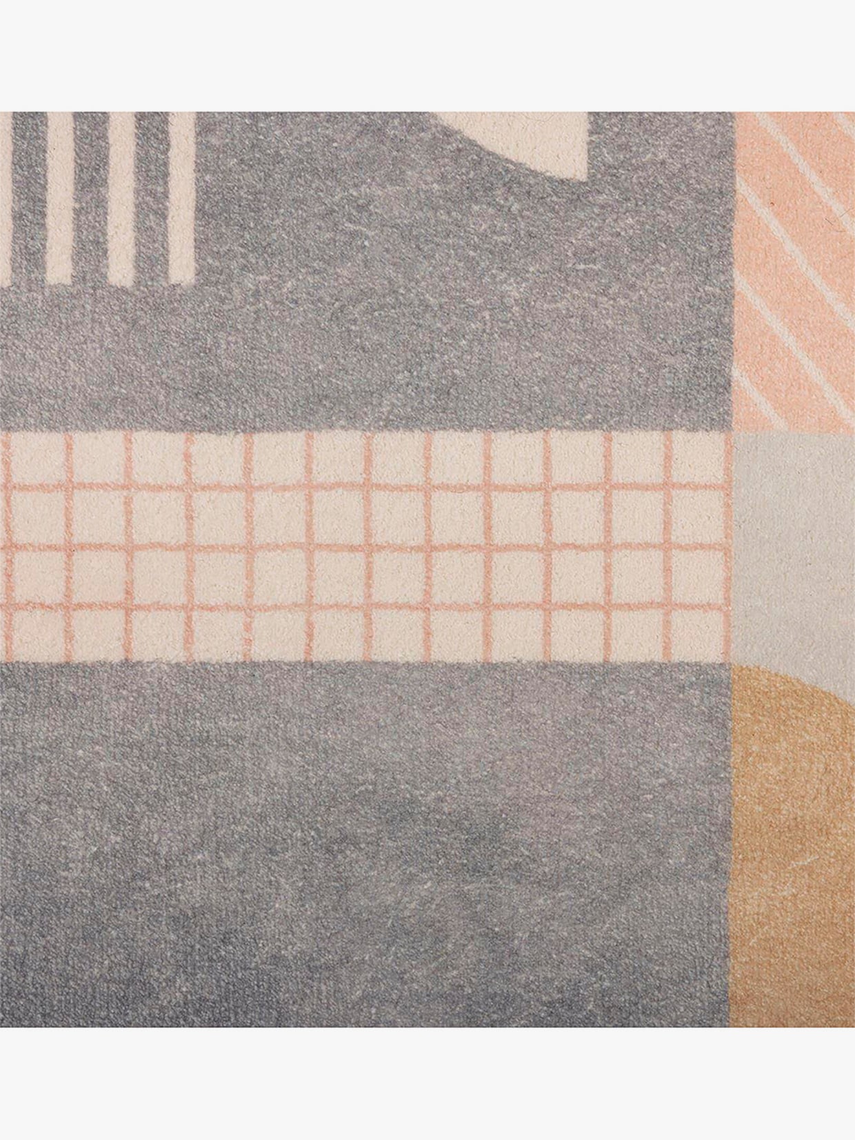 Theko Badematte - grau-gemustert