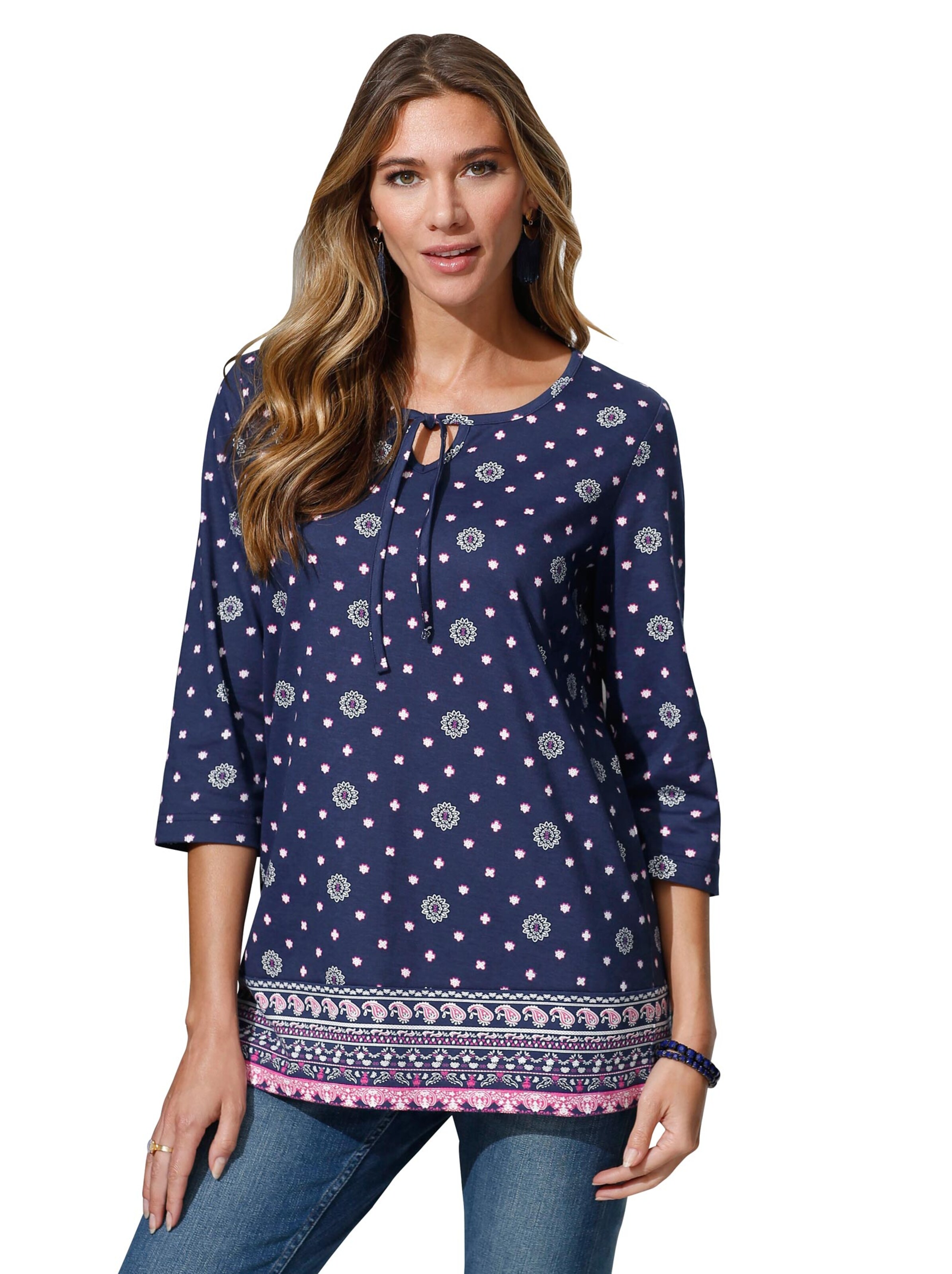 Shirt - marine-gemustert