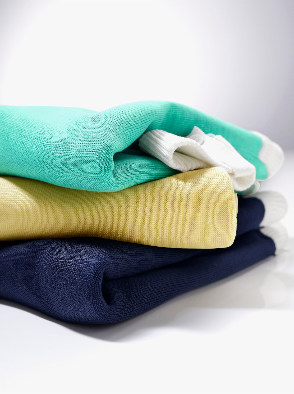 CREATION L PREMIUM 3/4 Arm-Pullover mit Seiden-Anteil - zitrone