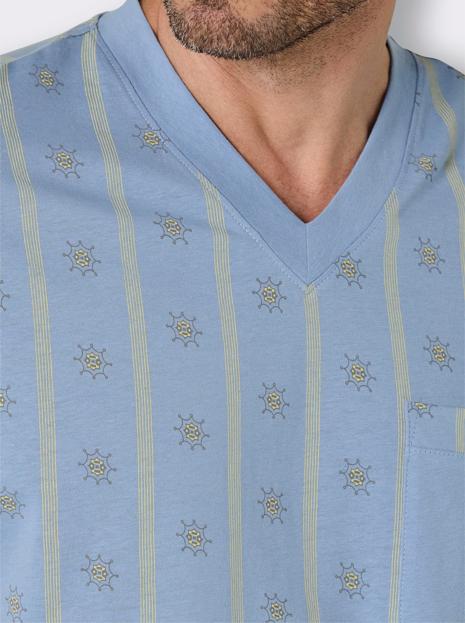 wäschepur men Schlafanzüge - bleu + salbei