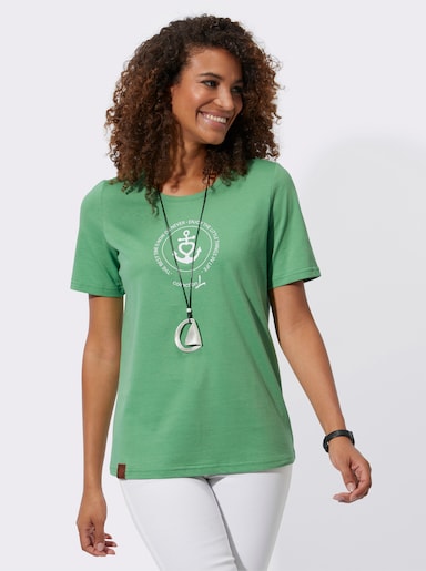 Shirt mit maritimem Print-Motiv - apfel