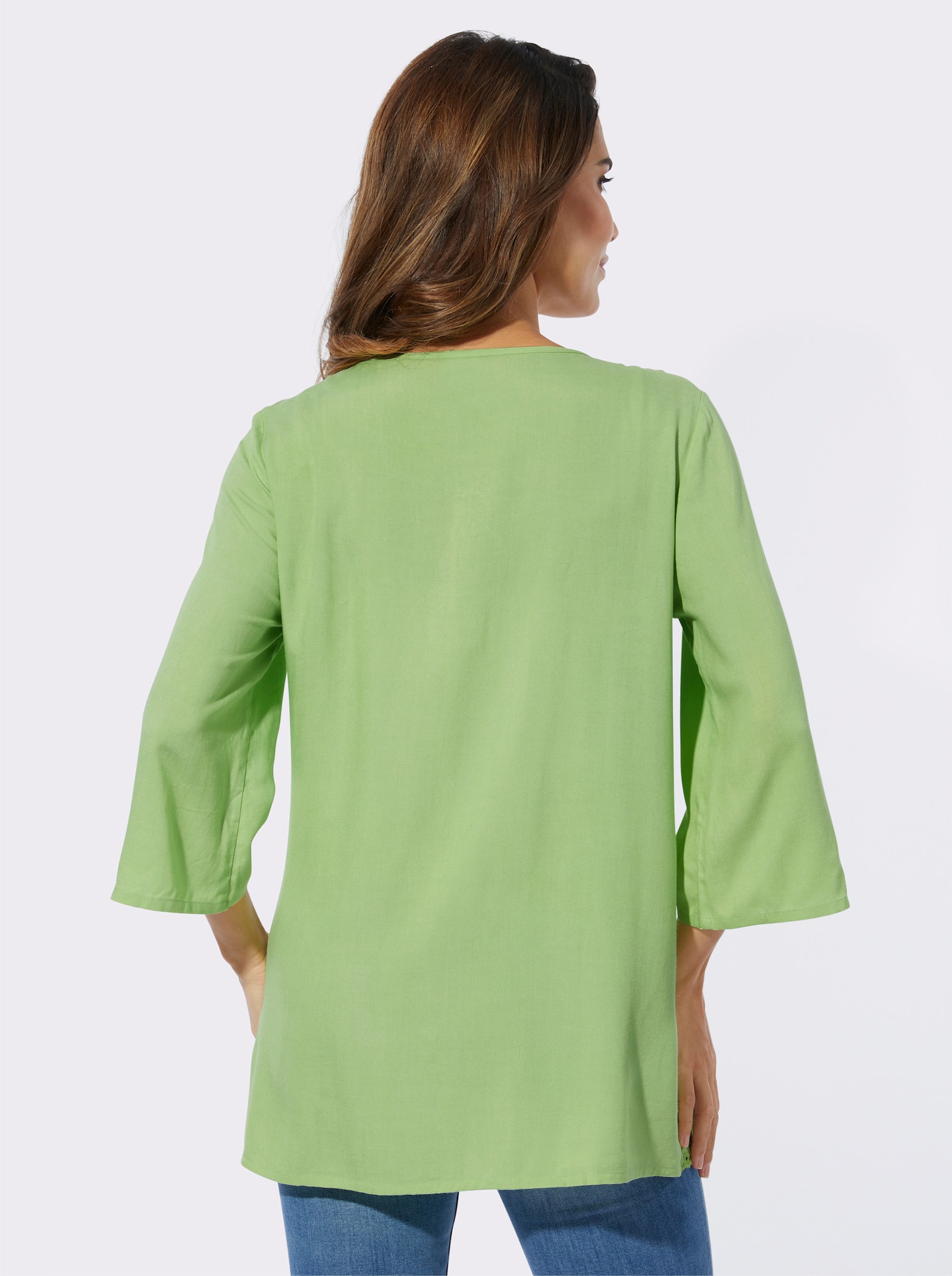 Tunika in Longform - reseda