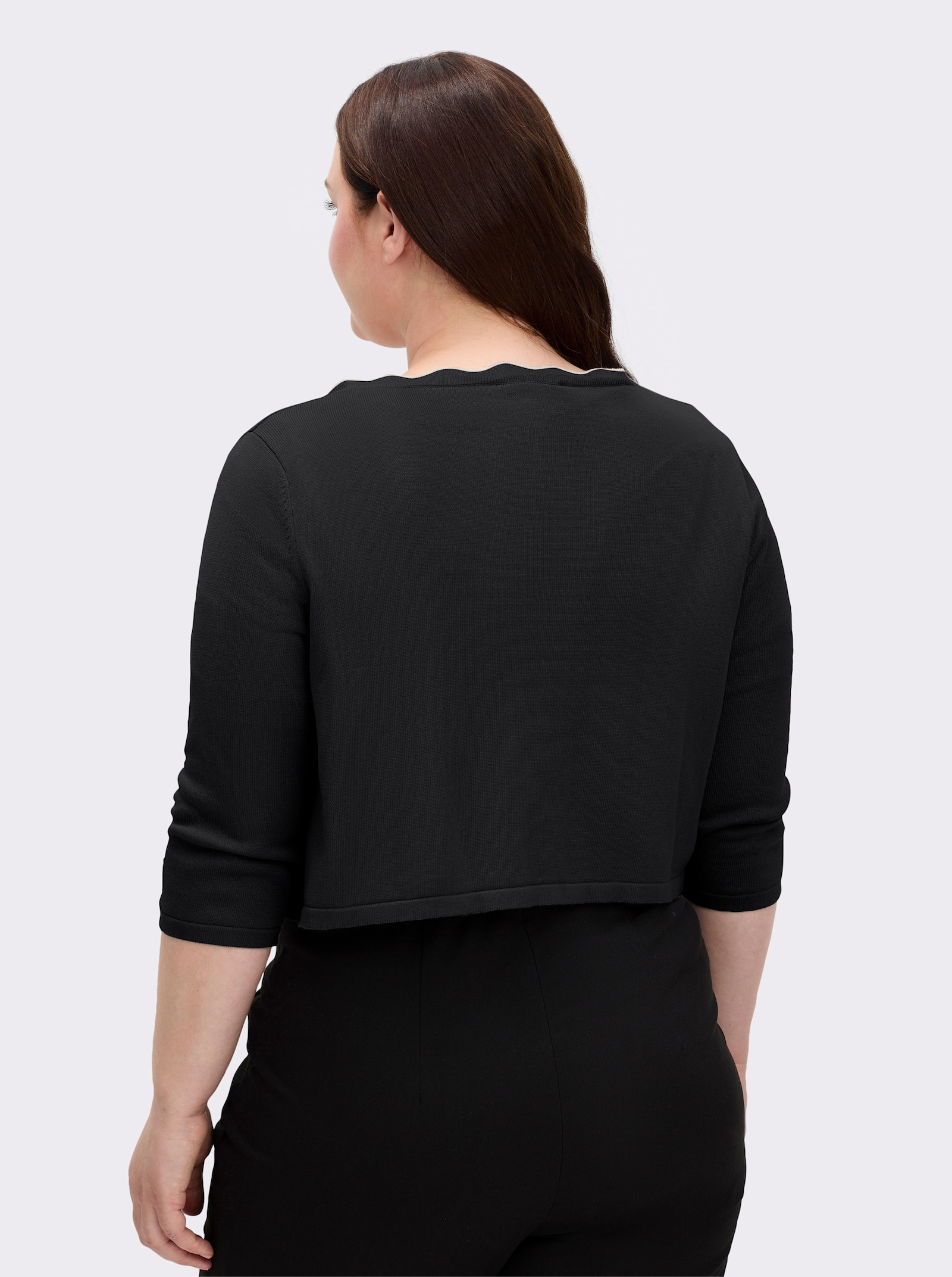 Bolero in Feinstrick-Qualität - schwarz