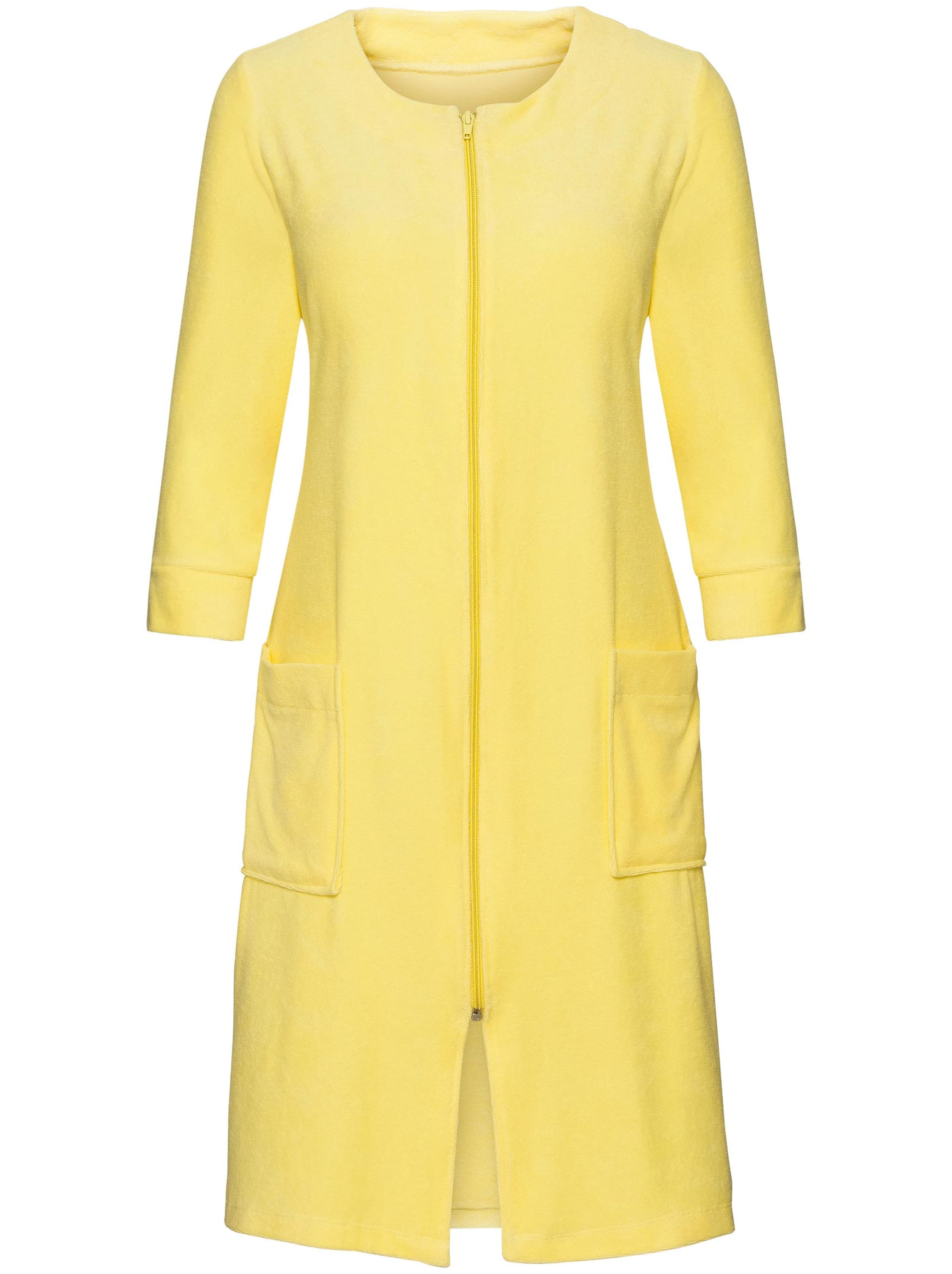 Damenmode Nachtwäsche & Homewear feel good Bademantel in gelb 