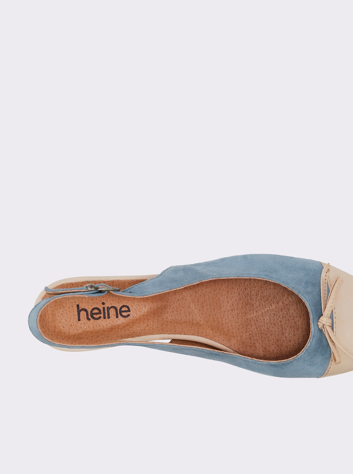 heine Slingballerina - blau-beige