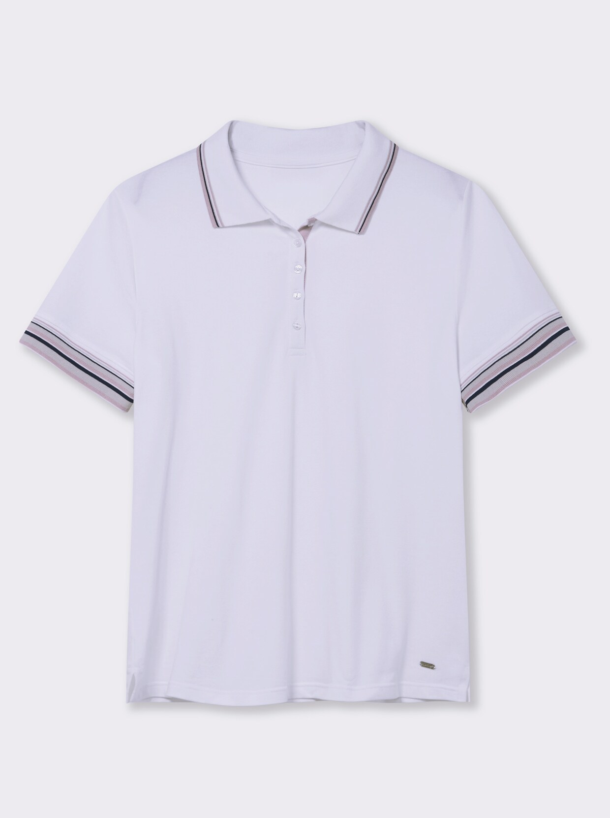 Poloshirt in Pikee-Qualität - ecru