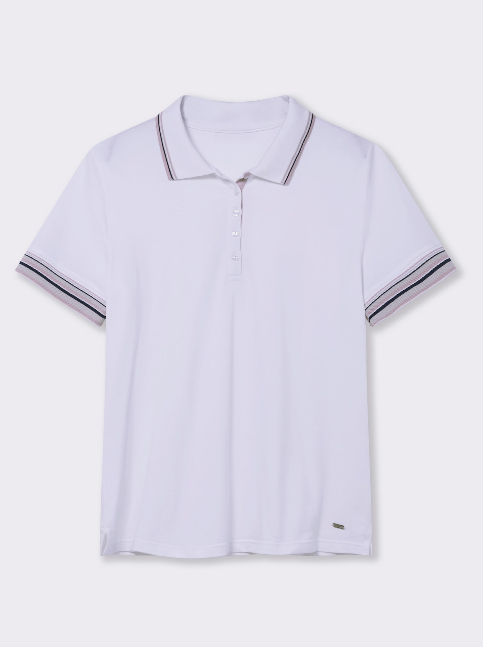 Poloshirt in Pikee-Qualität - ecru