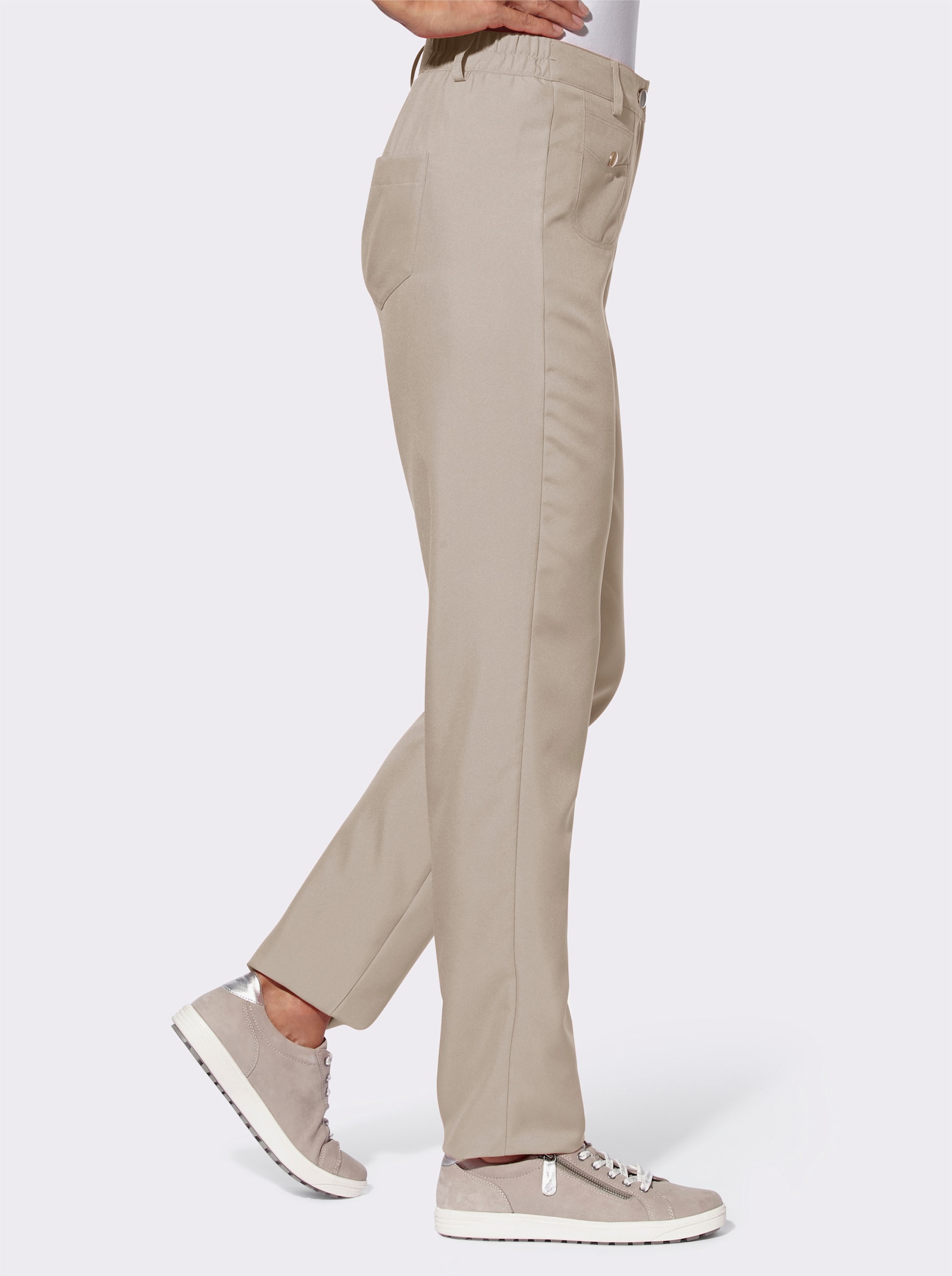 Byxa + resårlinning i sidan - sesam