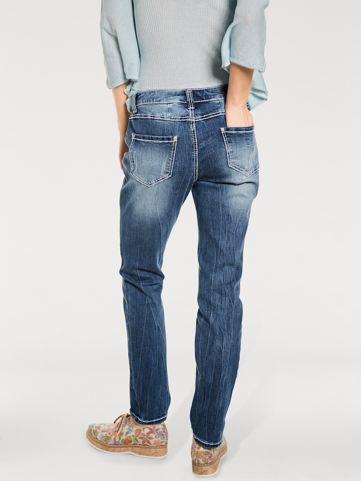 heine Boyfriend jeans - blue stone