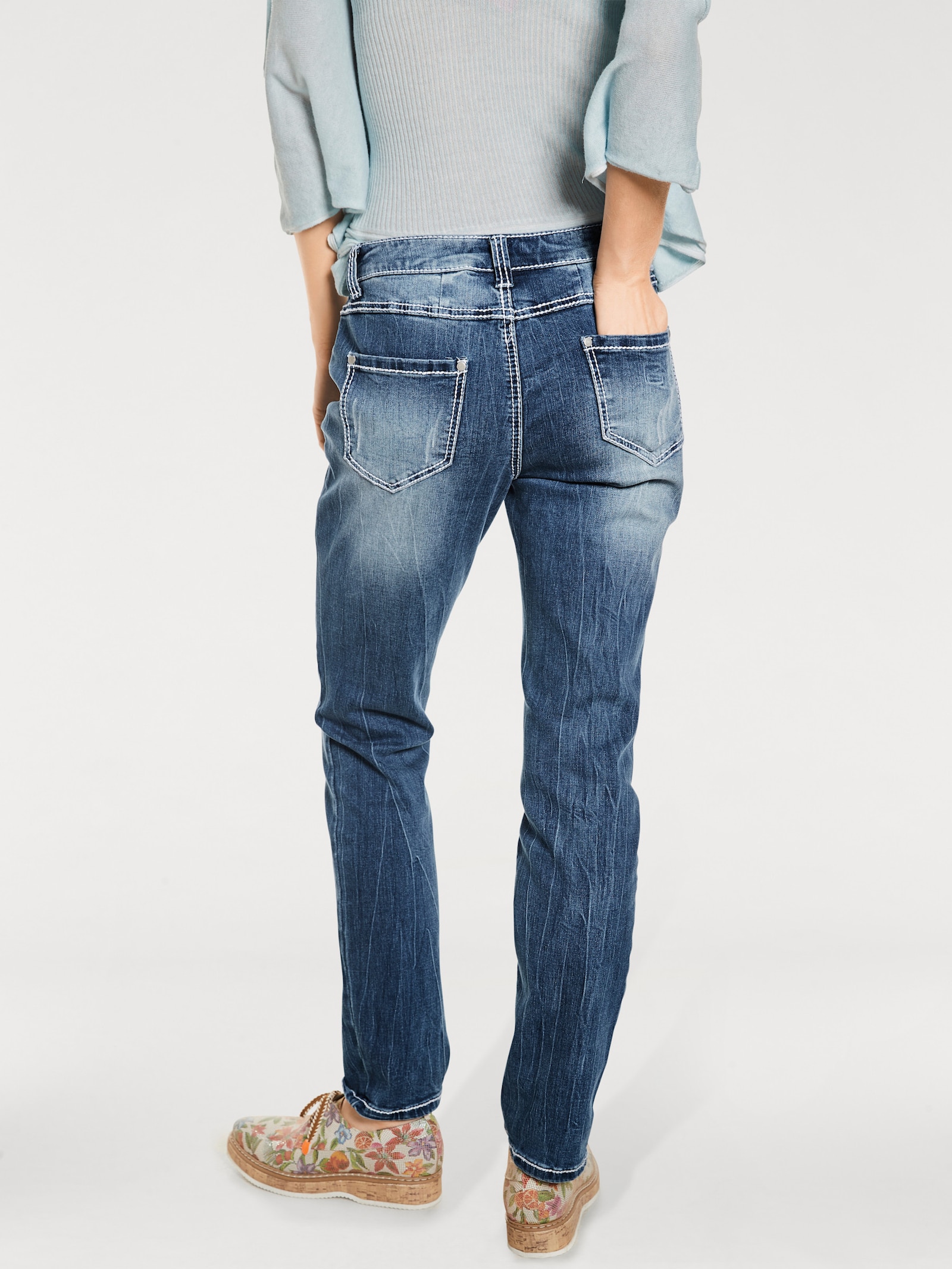 heine Boyfriend jeans in 5-pocketsmodel - blue stone