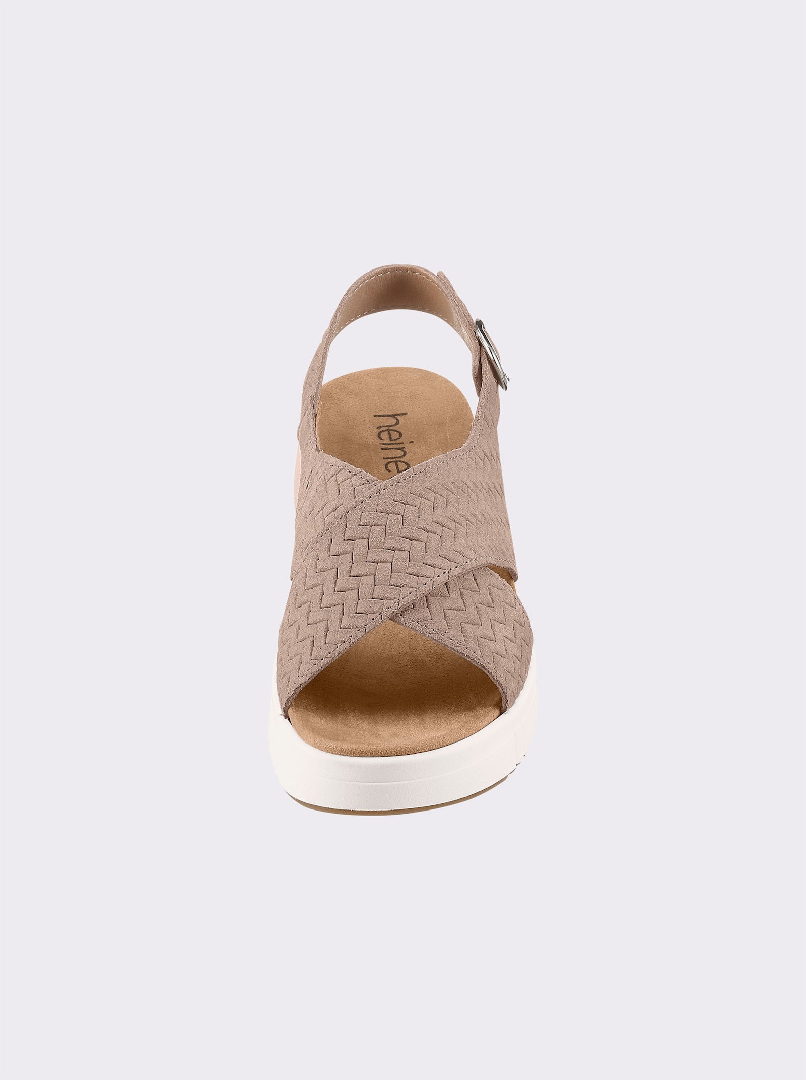 heine Sandalette - taupe-weiß