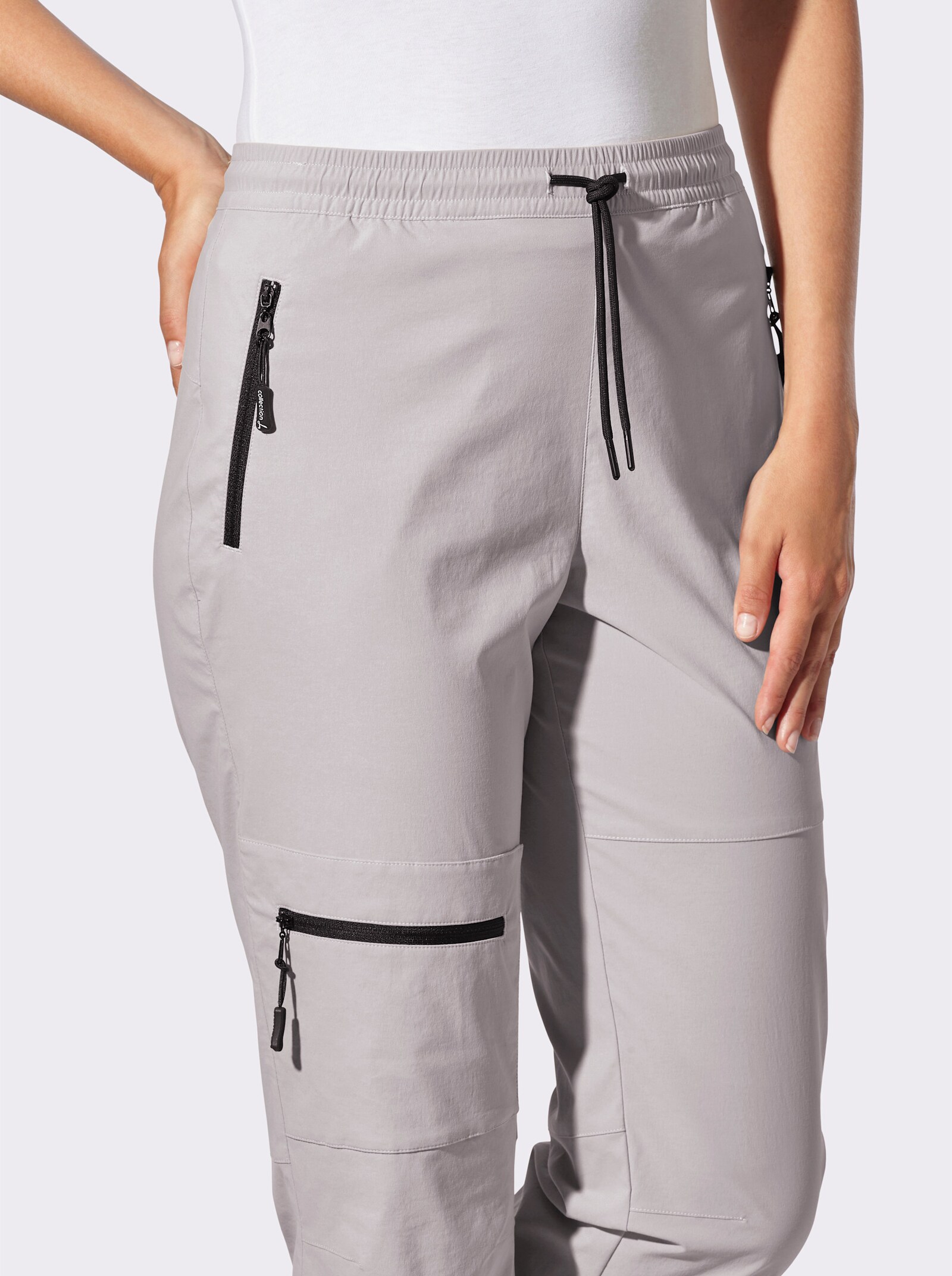 Funktionshose in 7/8-Länge - steingrau