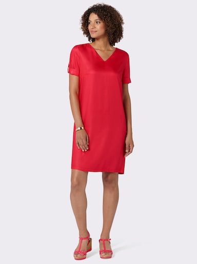 Sommerkleid aus Viskose-Twill - rot