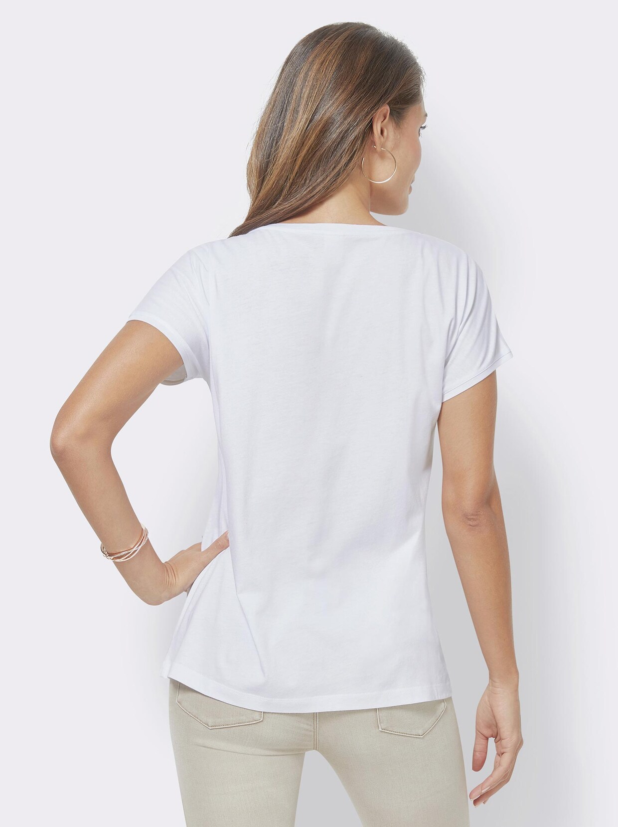 Shirt met korte mouwen - wit