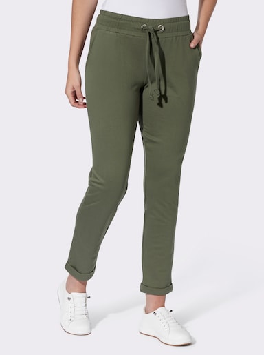  Sweathose mit Rundum-Dehnund - khaki