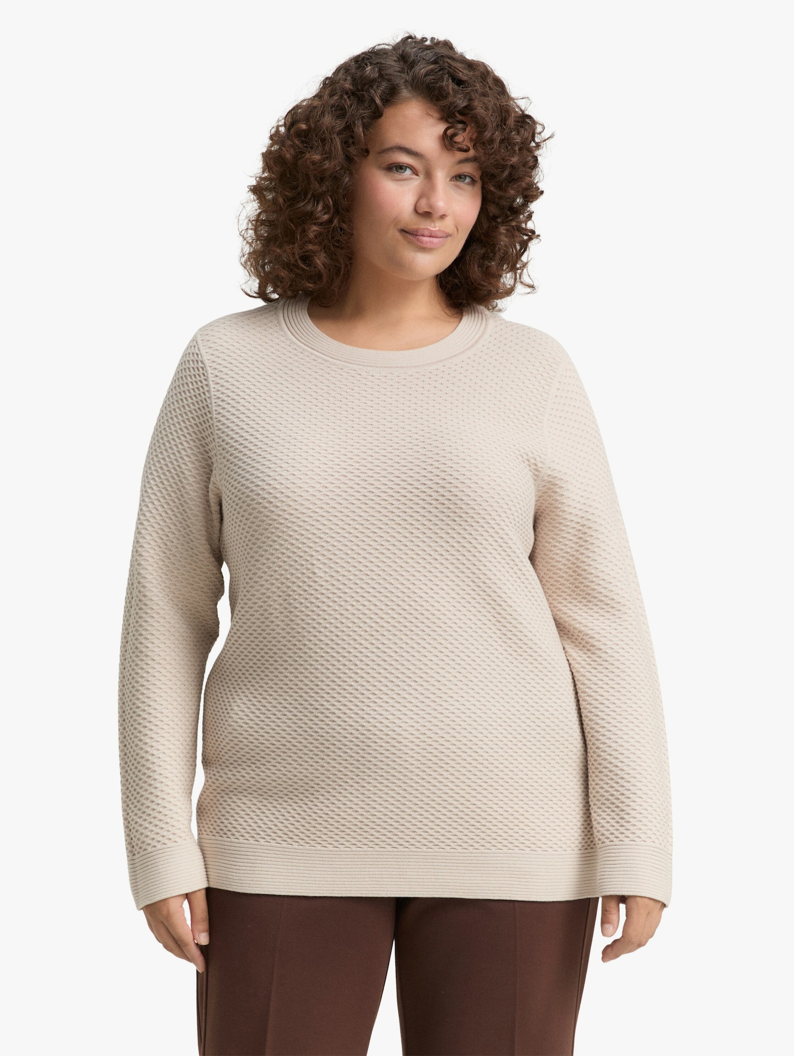 Strickpullover - sand stone beige