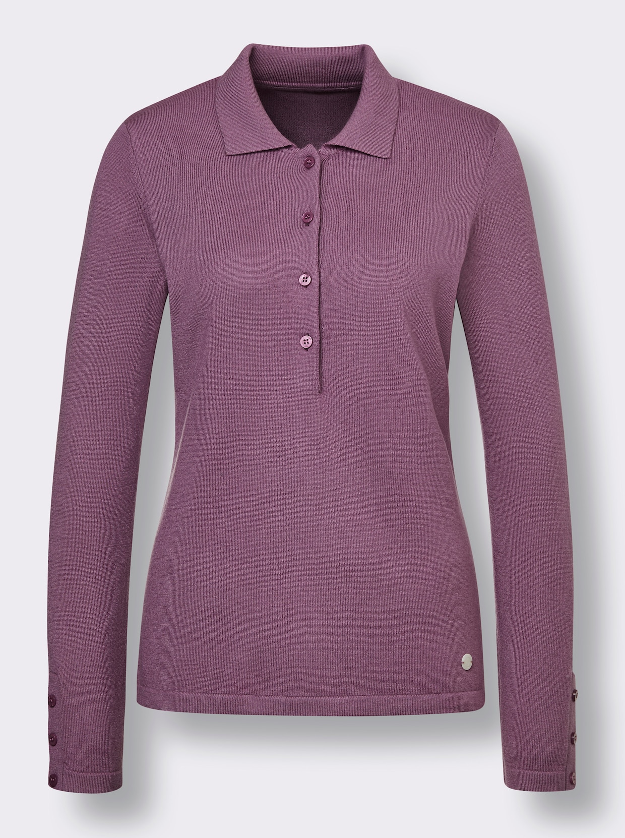 CREATION L PREMIUM Pull en viscose et laine vierge - violet