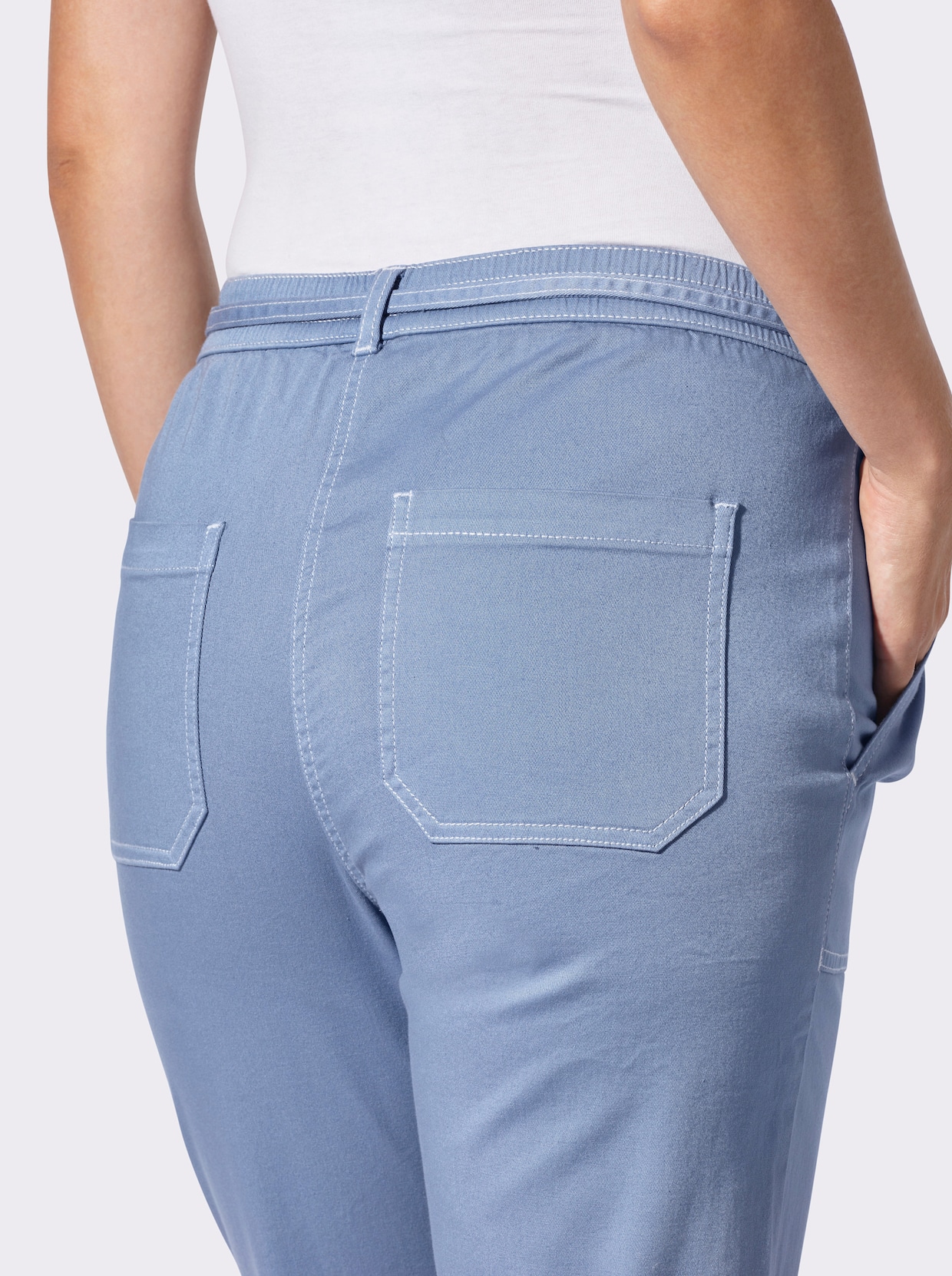 7/8-Hose - taubenblau