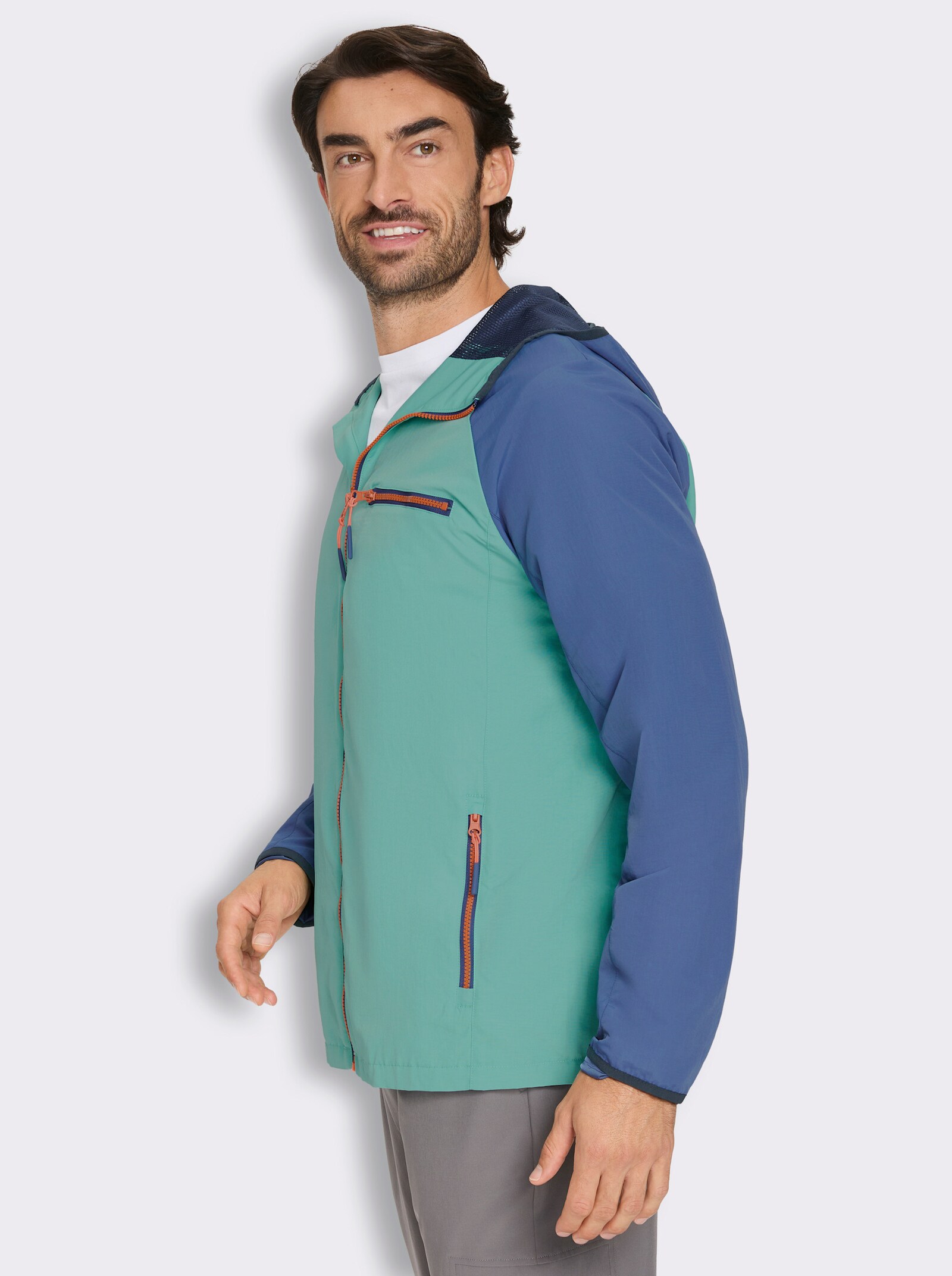 Catamaran Sports Funktionsjacke mit Kapuze - salbei-marine