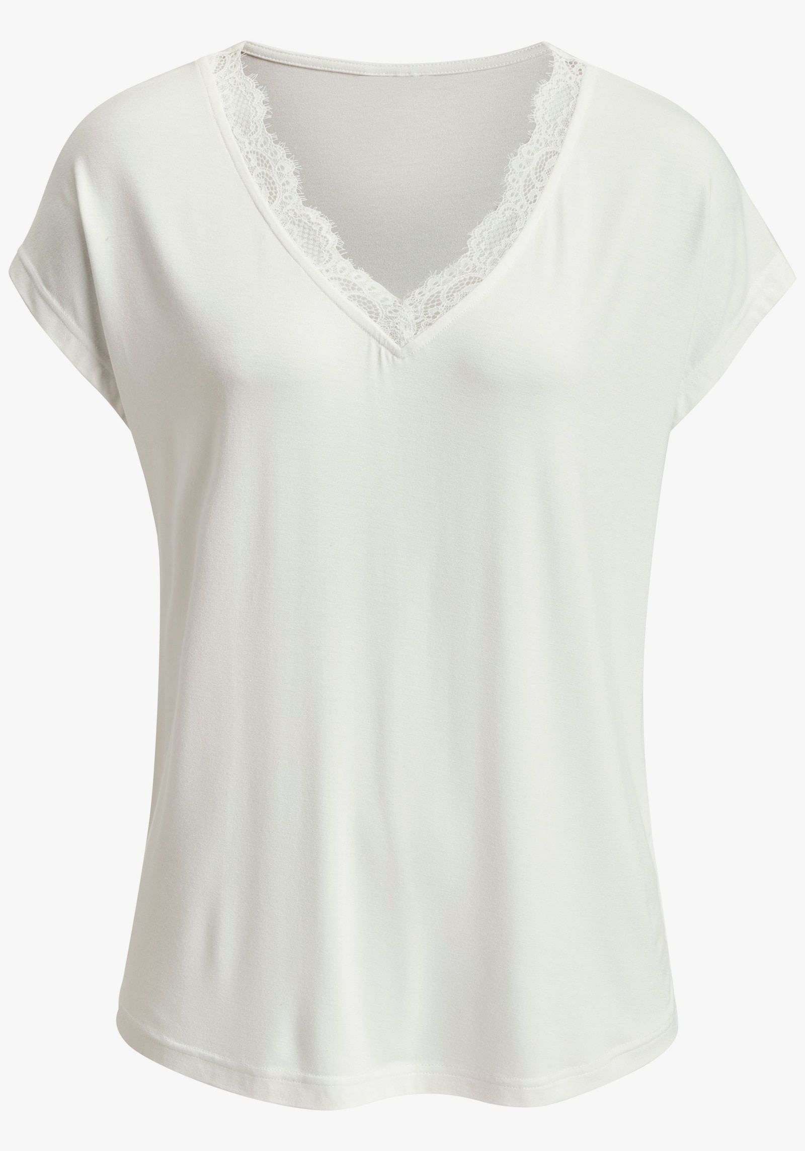 LASCANA V-Shirt - creme