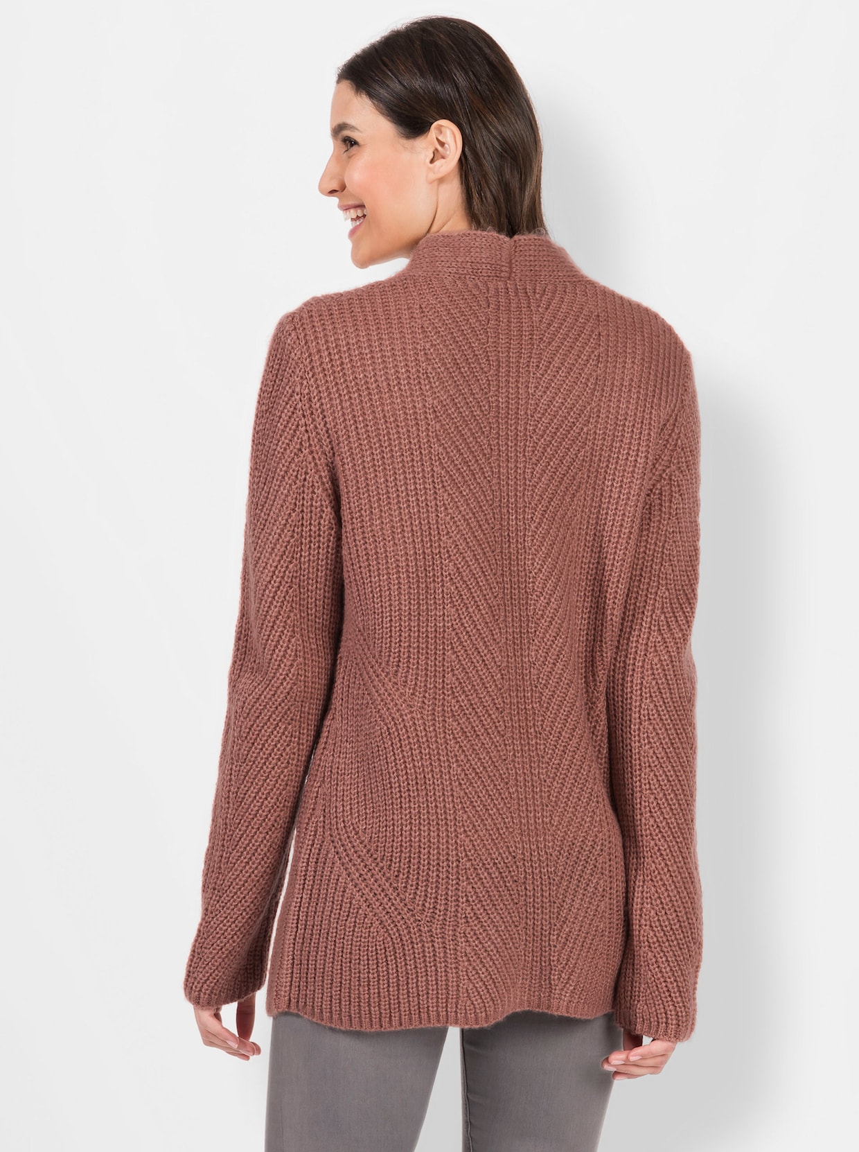 Cardigan - bois de rose chiné