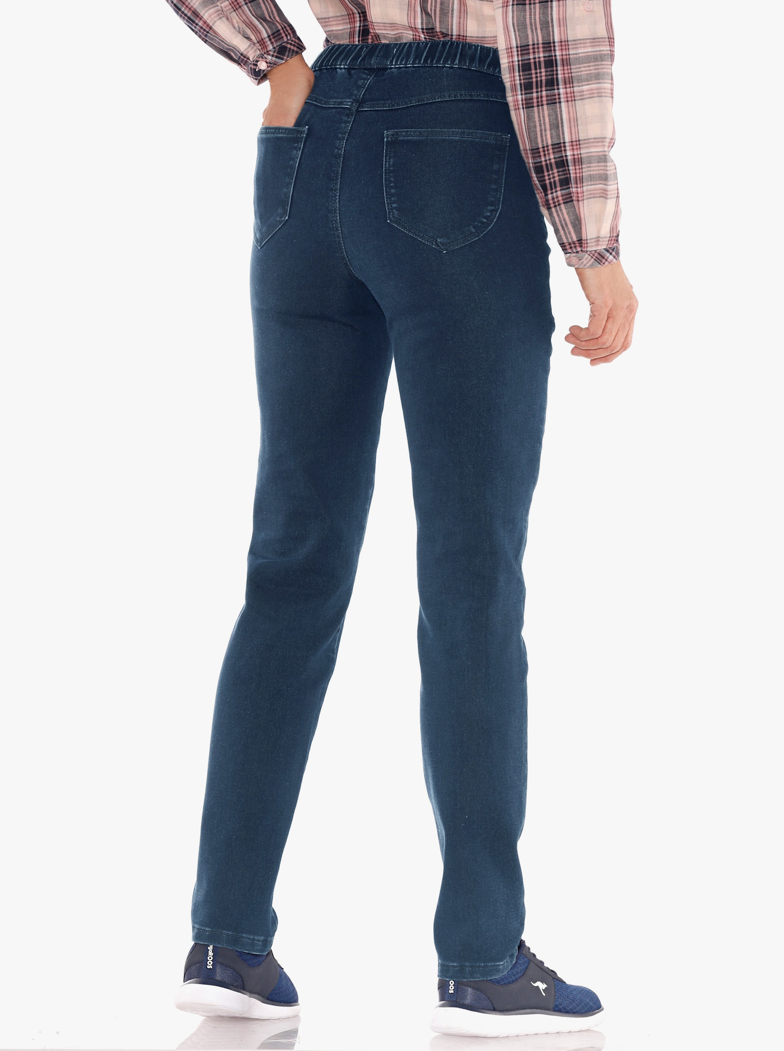 Comfortjeans in subtiele wassing - dark-blue