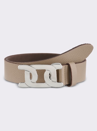 Gürtel mit Schmuckschließe - beige