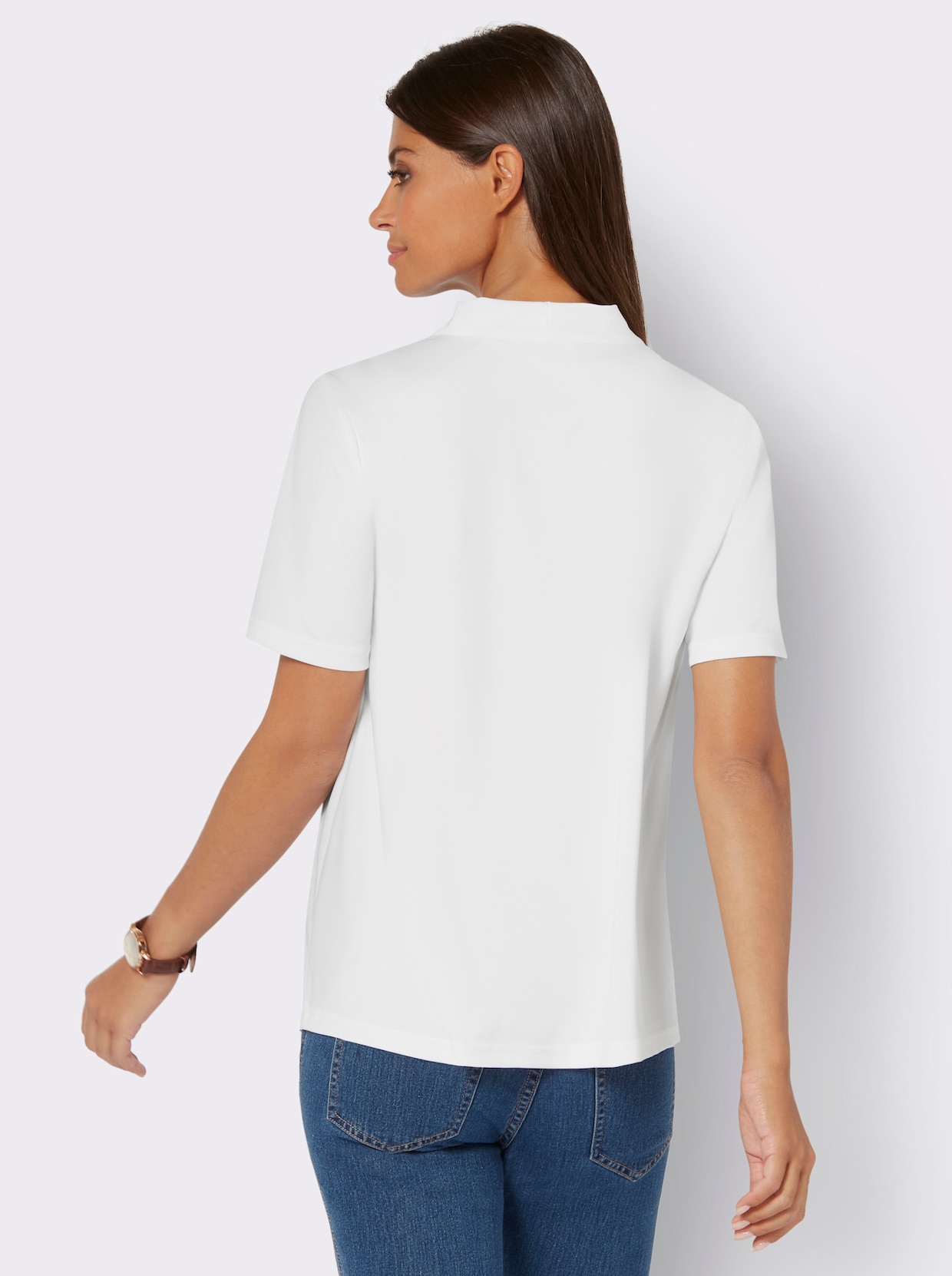 Kurzarmshirt - ecru