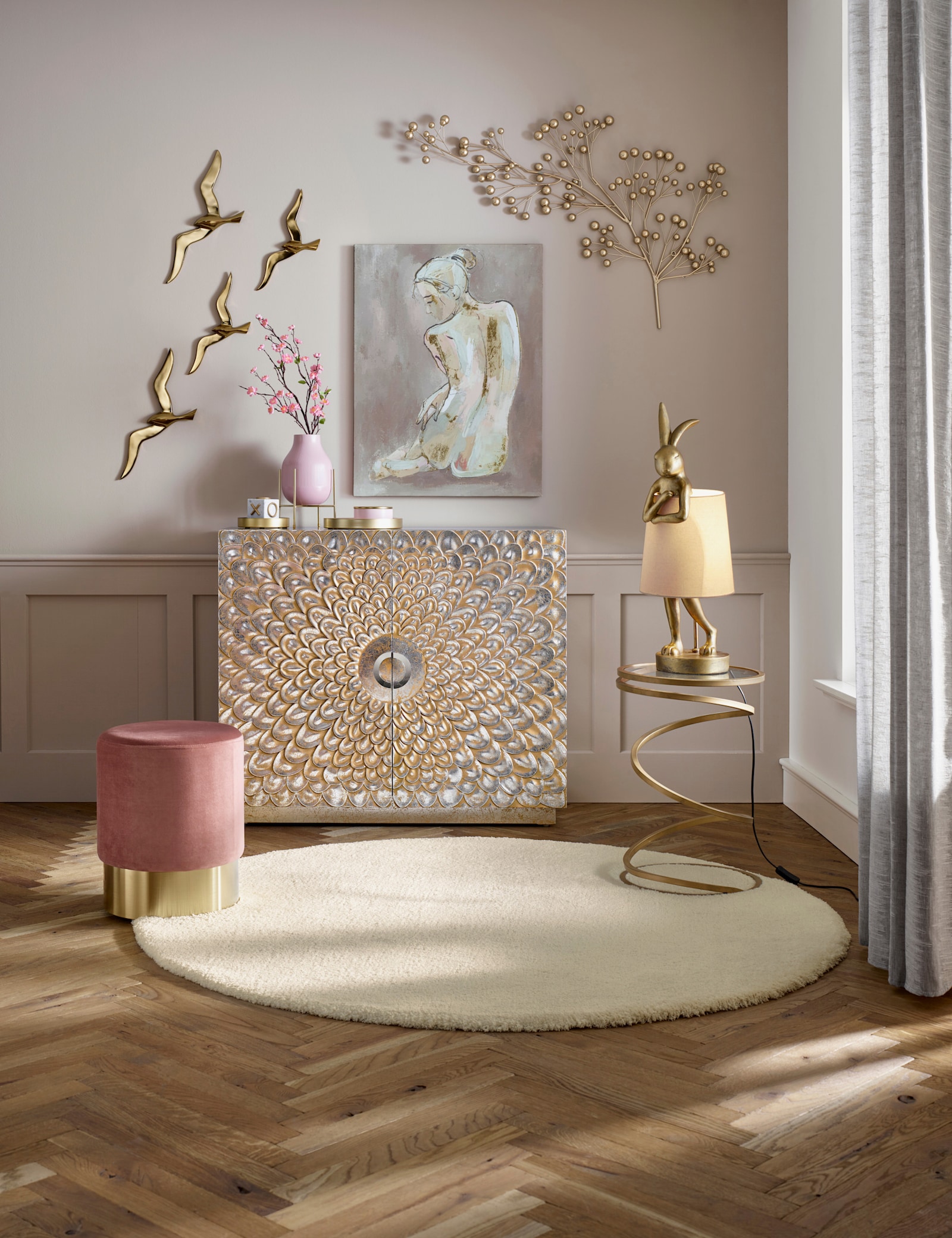 heine home Wanddeko - goldfarben