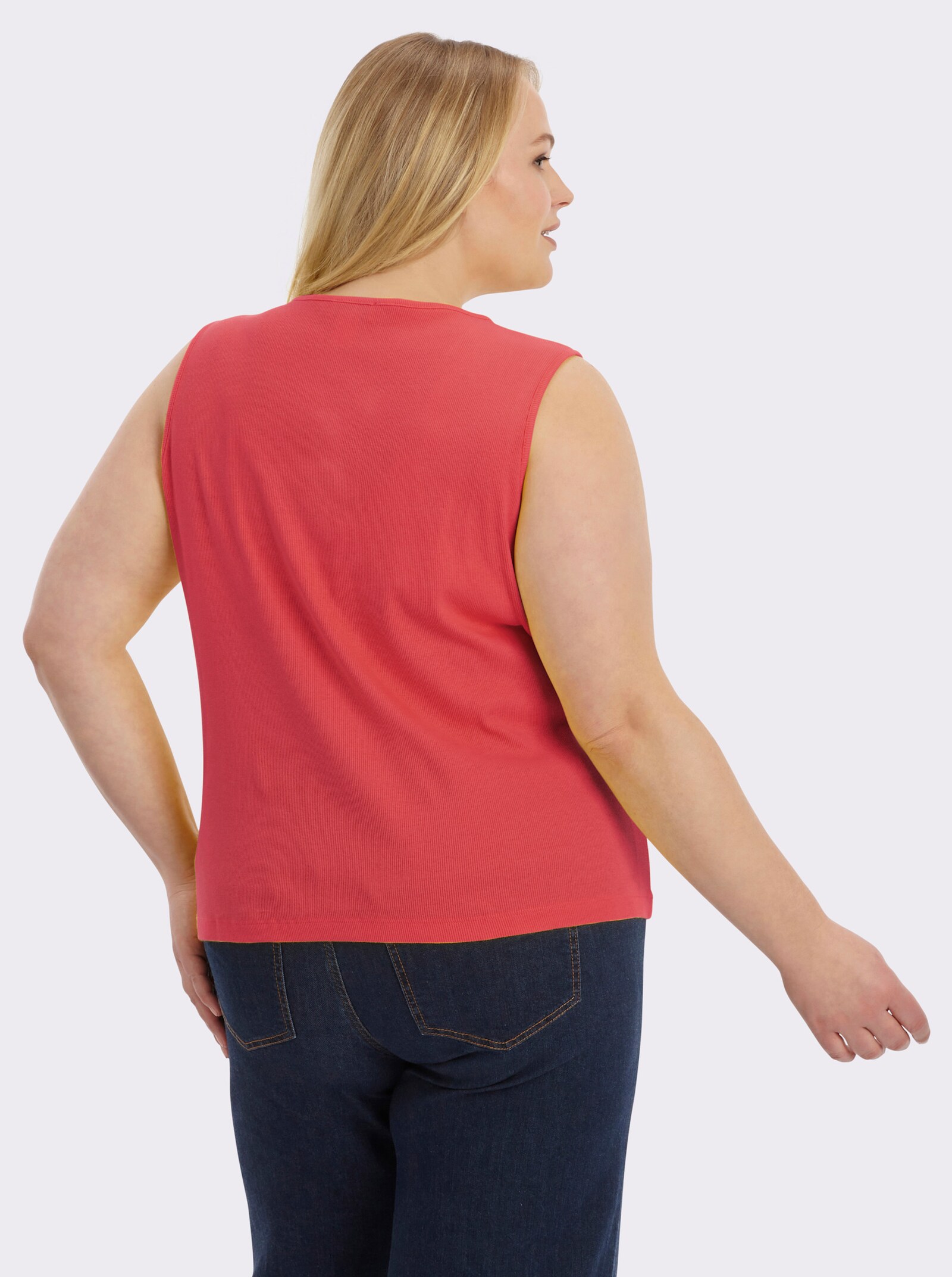 Shirttop in Ripp-Optik - hummer