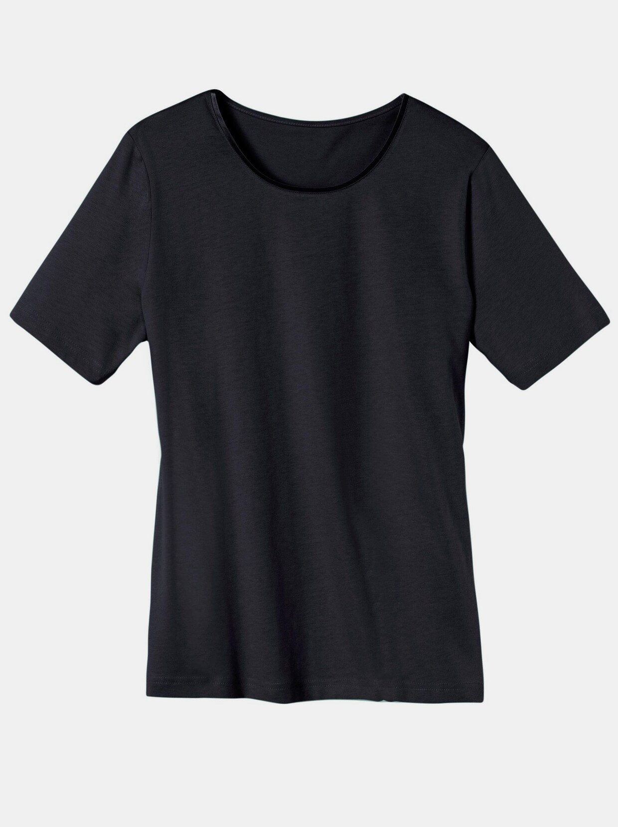T-shirt à encolure ronde - noir