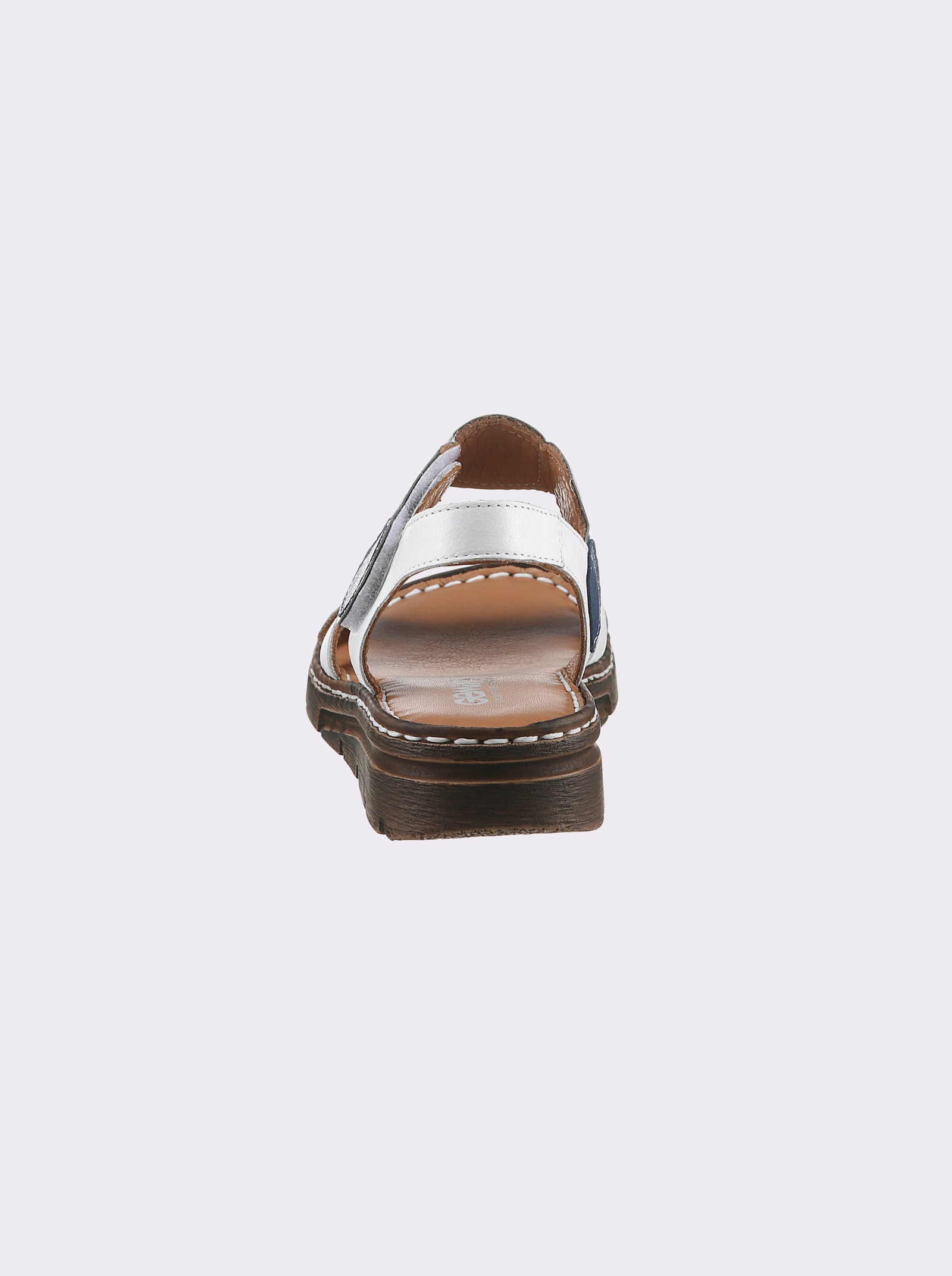 Gemini Sandale mit Klettverschluss - weiß