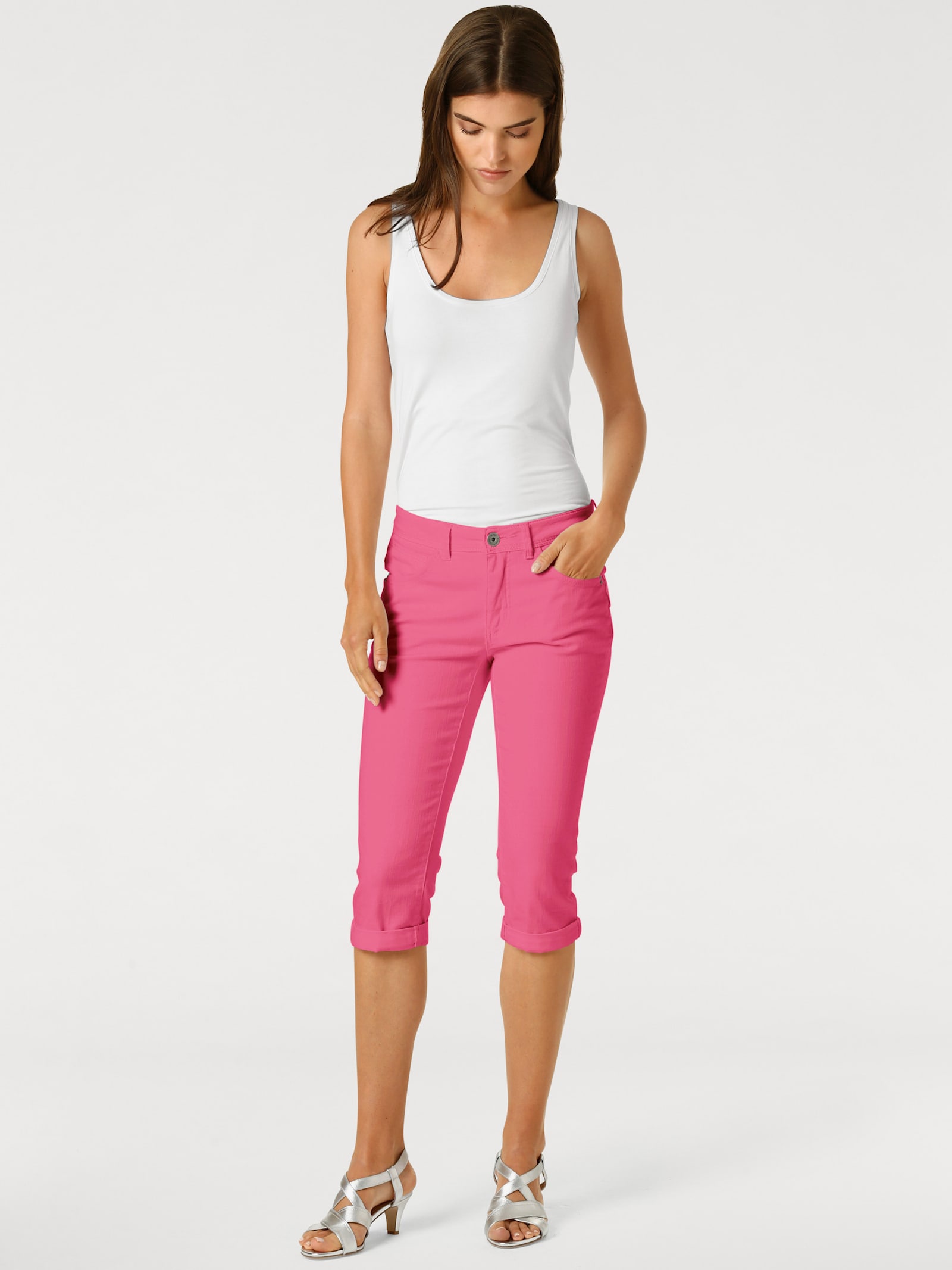 heine Bauchweg-Hose in Röhrenform - himbeere