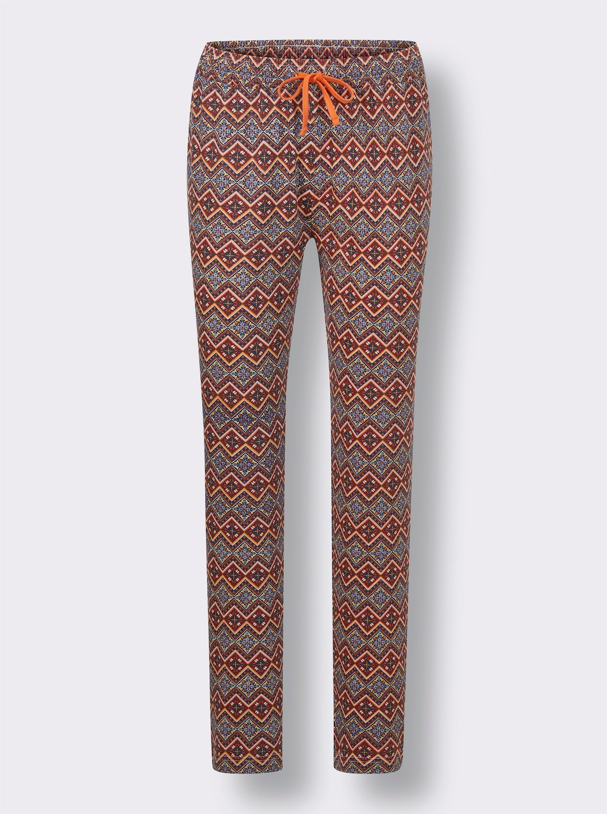 wäschepur Pyjama - orange-marine imprimé