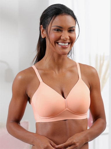 Naturana T-Shirt-BH ohne Bügel - apricot