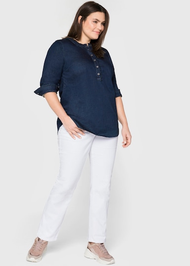 sheego Gerade Jeans - white denim