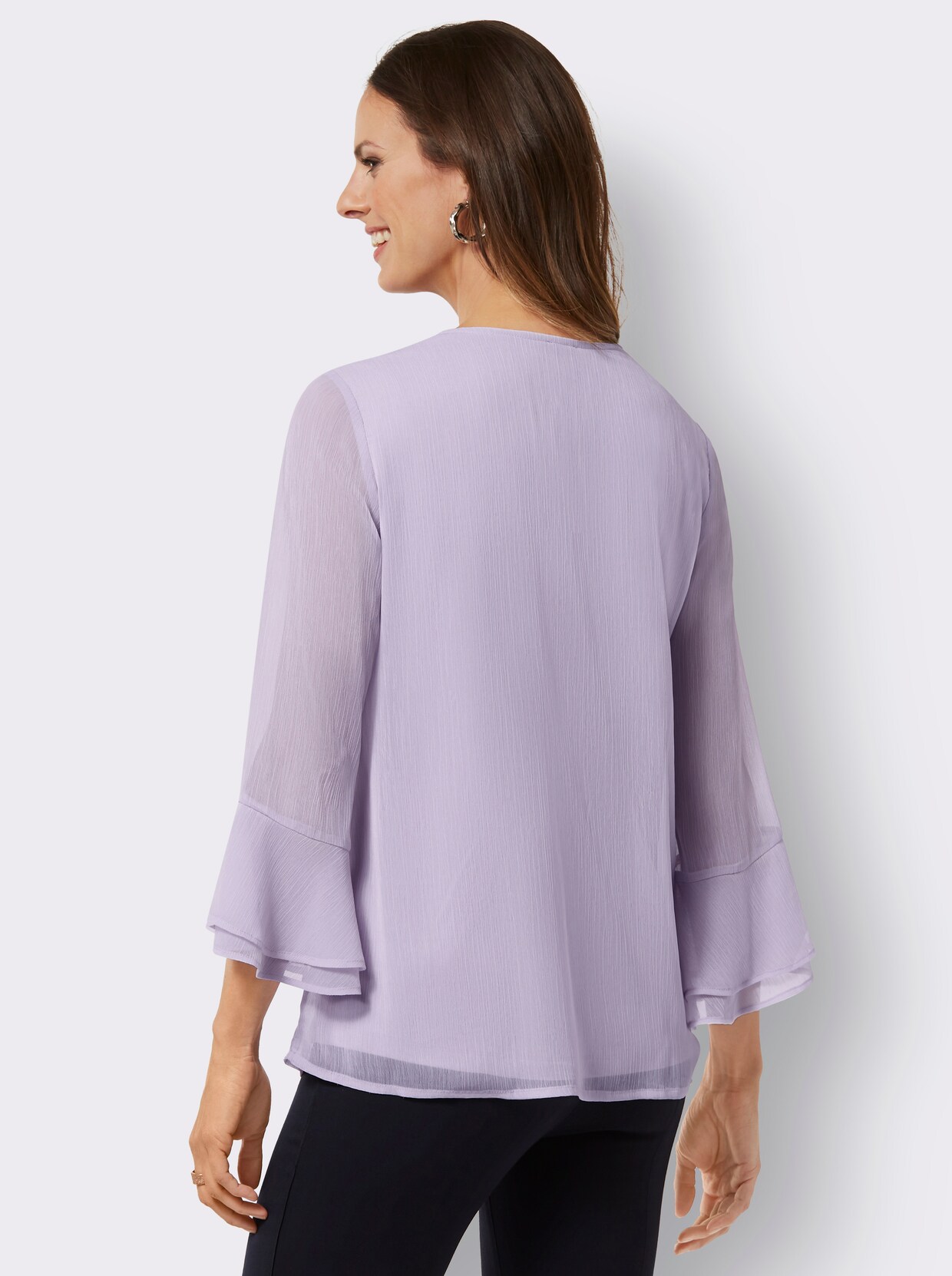 Chiffonbluse - flieder