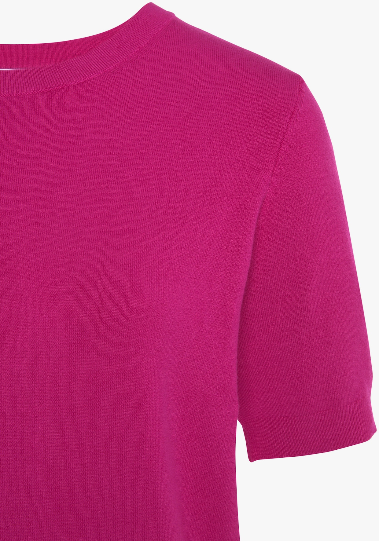 Buffalo Kurzarmpullover - fuchsia