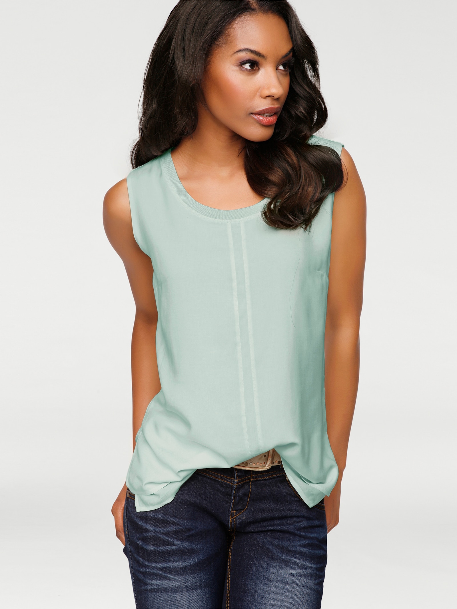 heine Shirttop im Lagen-Look - mint