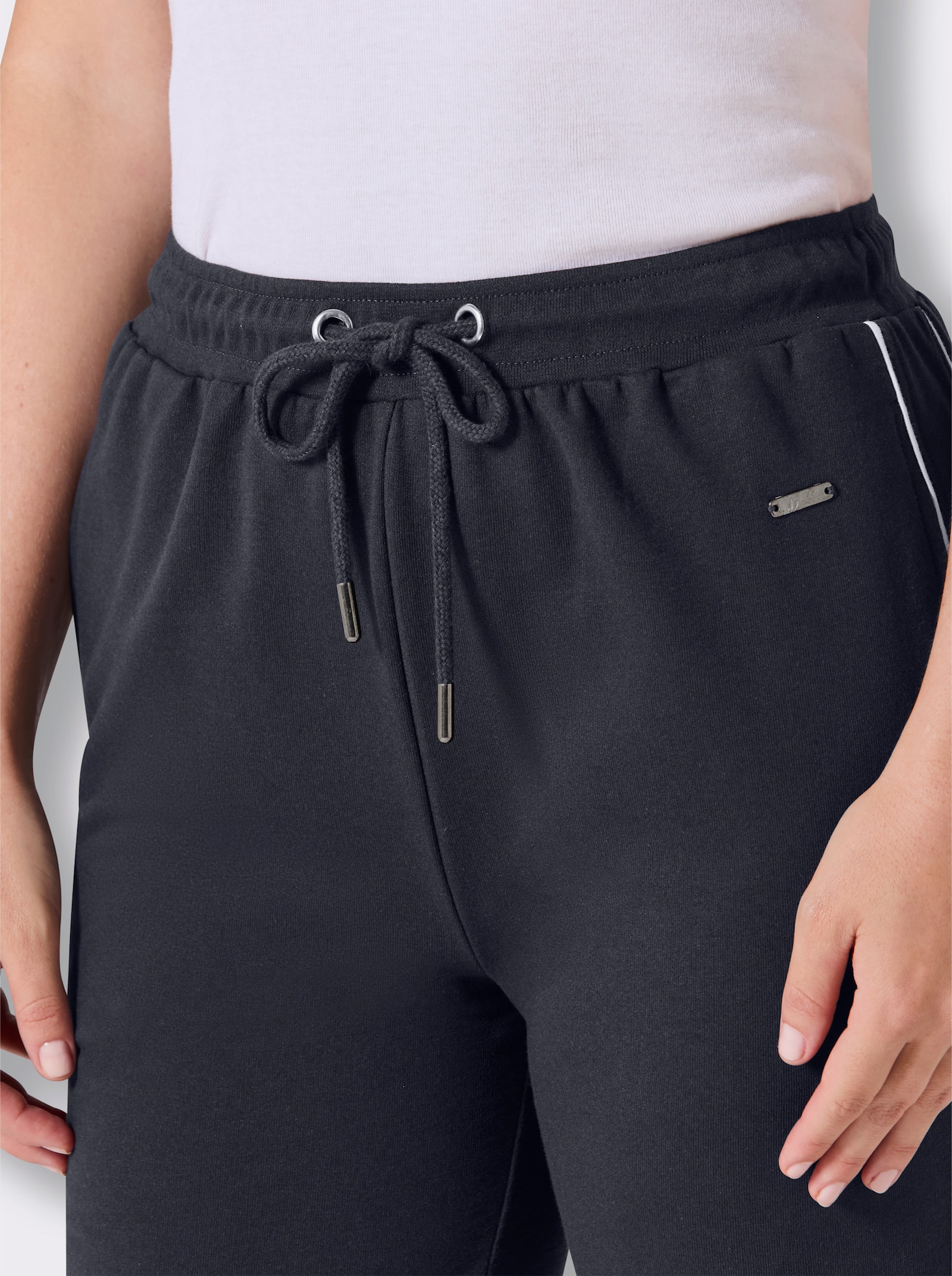 feel good Hose kurz - marine-weiß